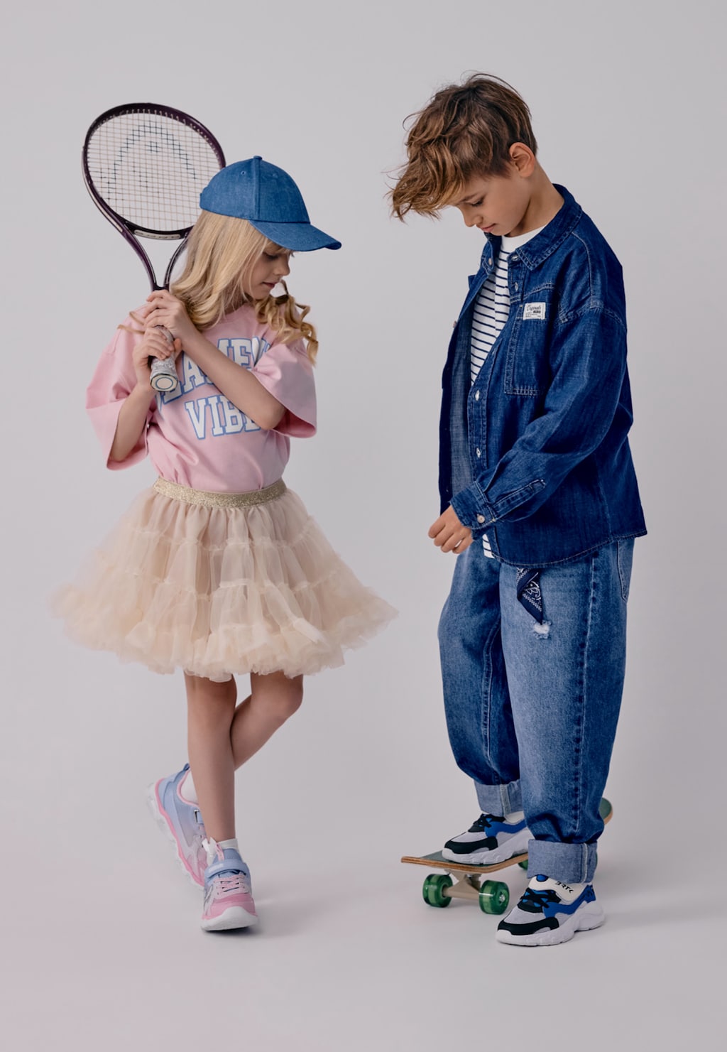 Modrá džínsová šiltovka pre deti BARTEK 85610-16 Widok 6