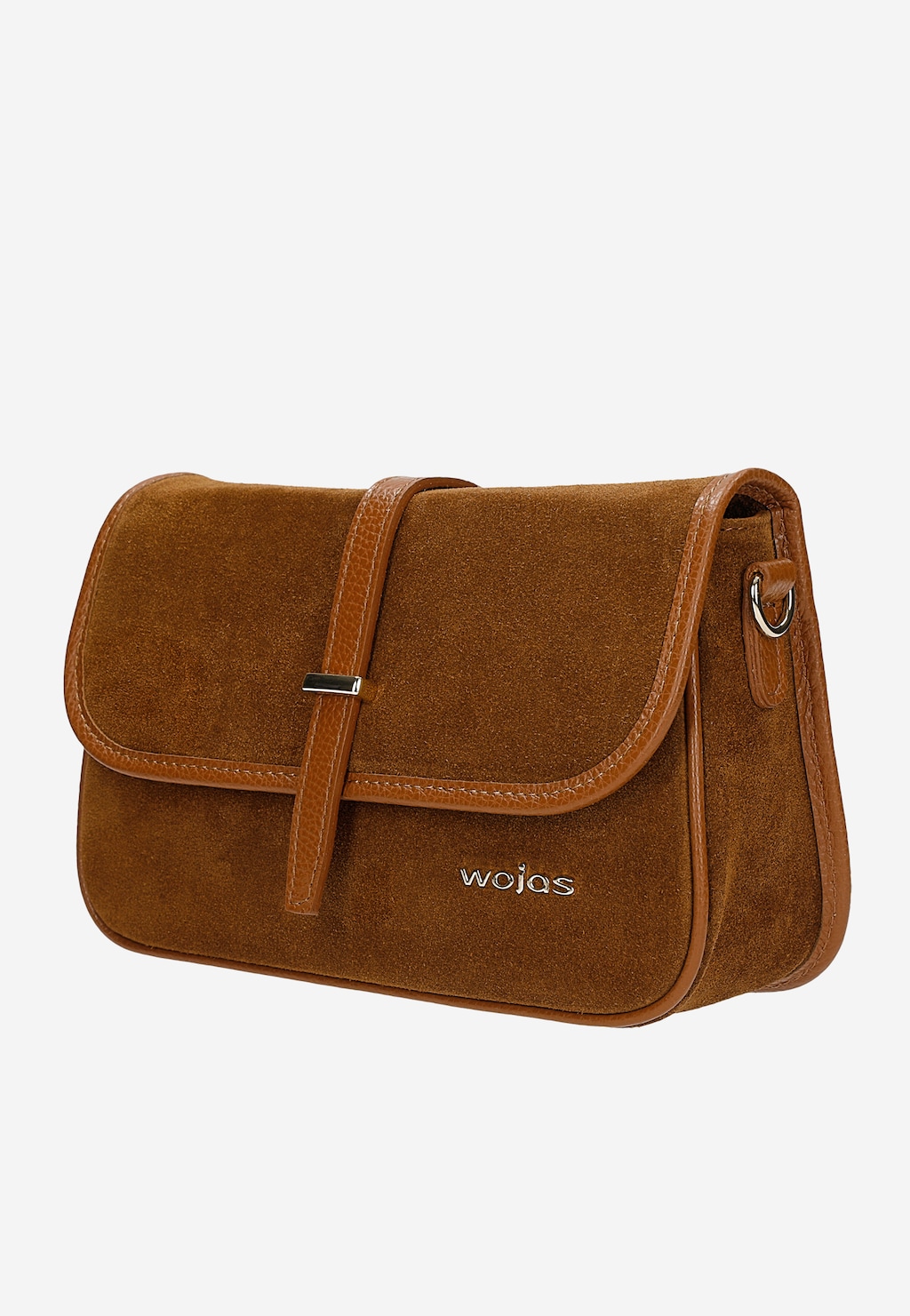 Mała brązowa torebka damska z łączonych skór 80483-73 Widok 2