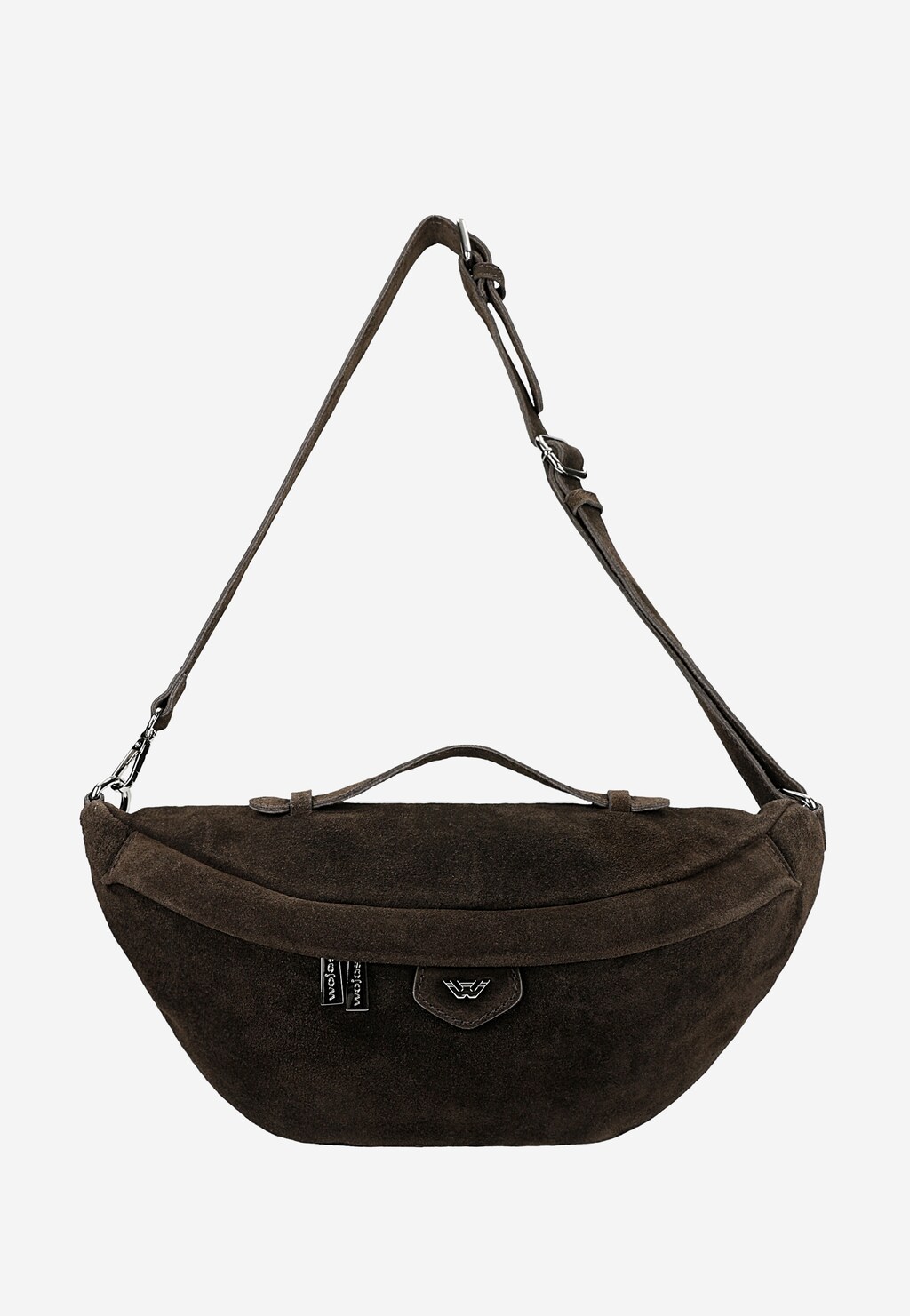 Brązowa czekoladowa nerka damska z dwoiny 80470-62 Widok 4