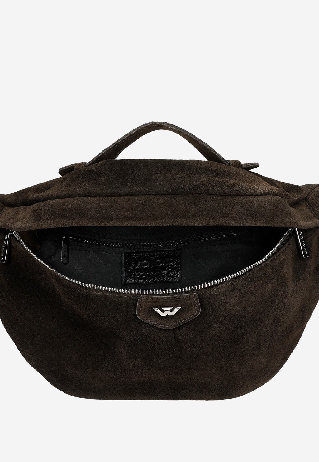 Brązowa czekoladowa nerka damska z dwoiny 80470-62 Widok 5