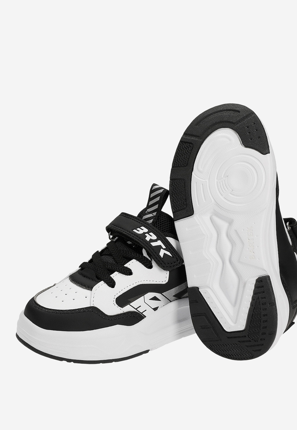 Czarne trampki dziecięce na platformie BARTEK 87025-19 Widok 8