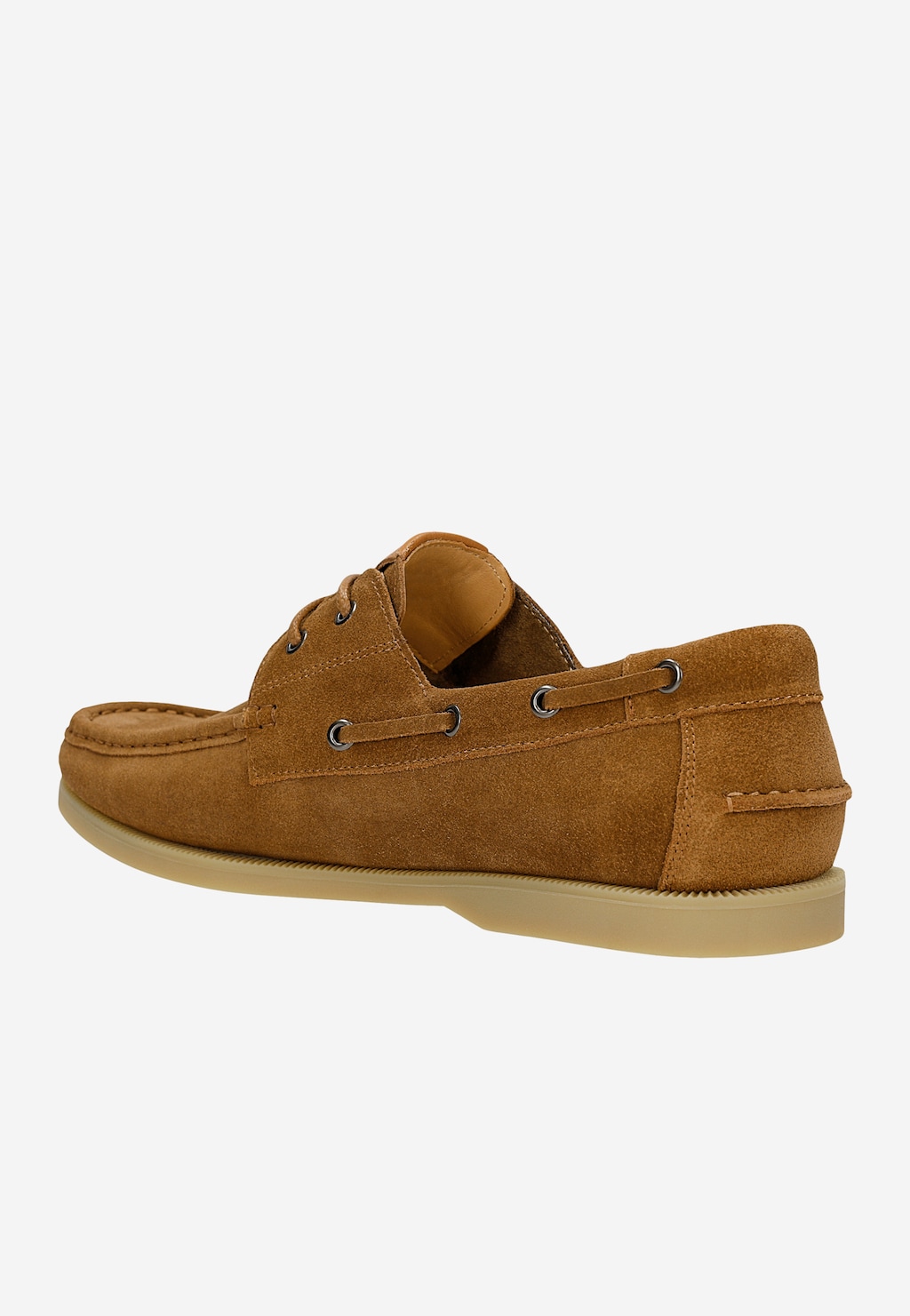 Brązowe rude mokasyny męskie 10256-63 Widok 4