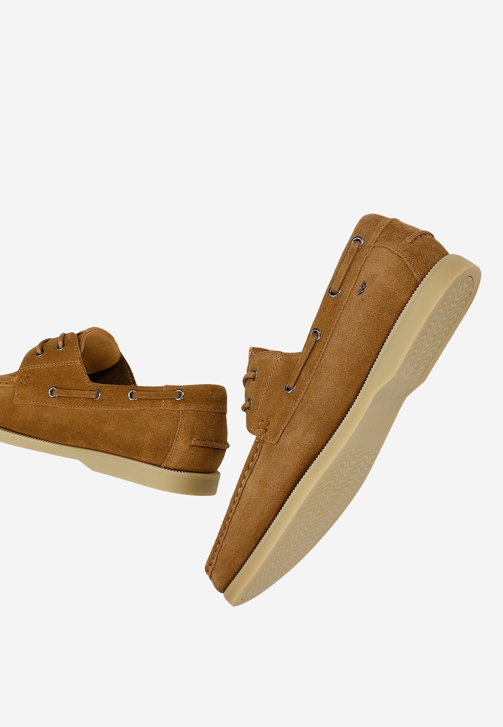 Brązowe rude mokasyny męskie 10256-63 Widok 7