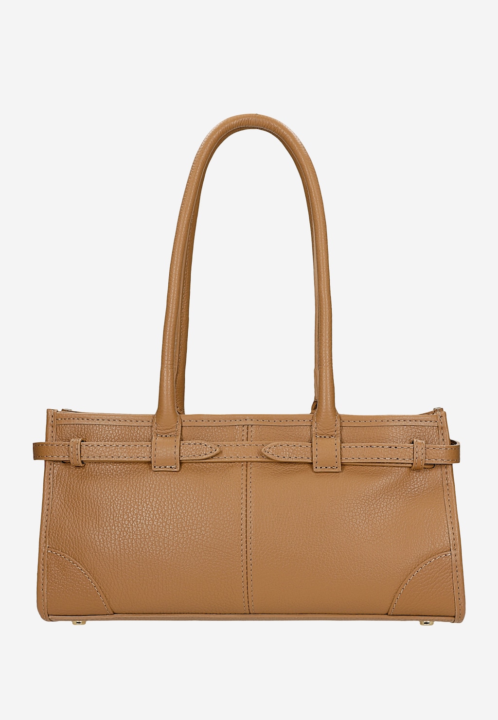 Jasnobrązowa torebka damska ze skóry naturalnej 80479-53 Widok 4