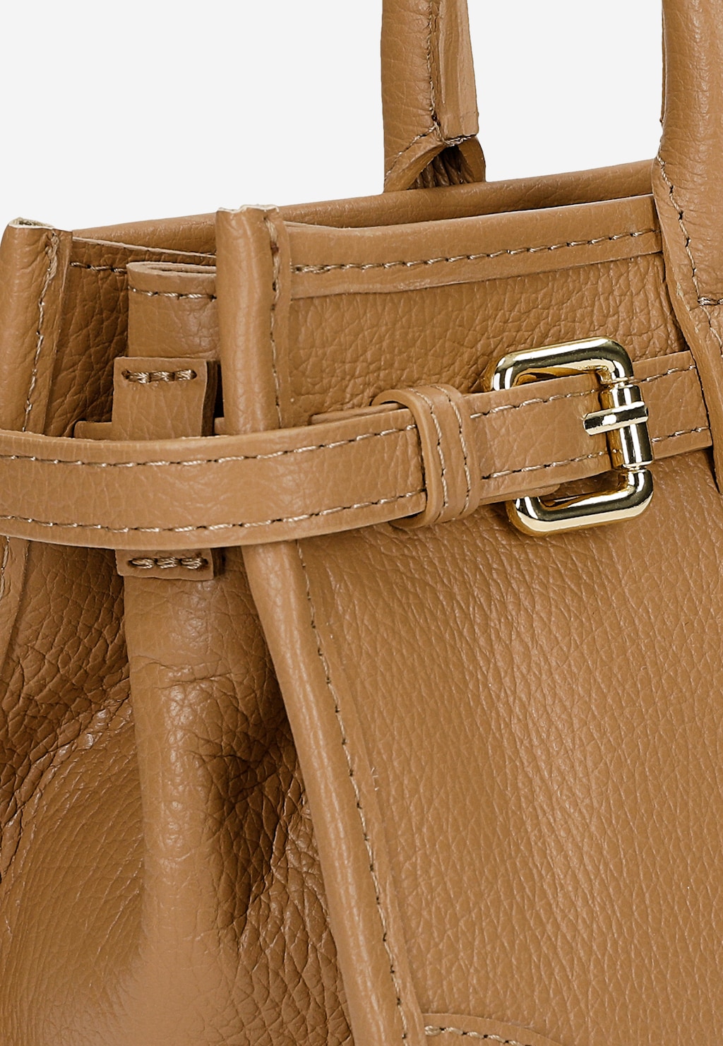 Jasnobrązowa torebka damska ze skóry naturalnej 80479-53 Widok 7