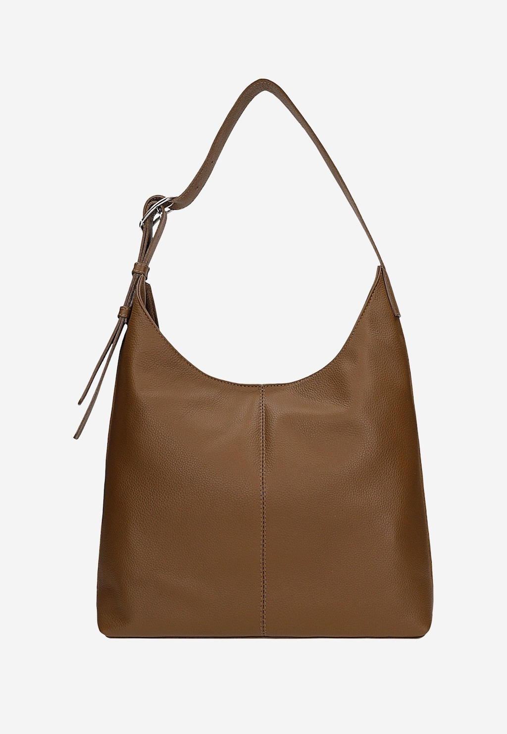 Duża jasnobrązowa zamszowa torebka damska 80491-73 Widok 3