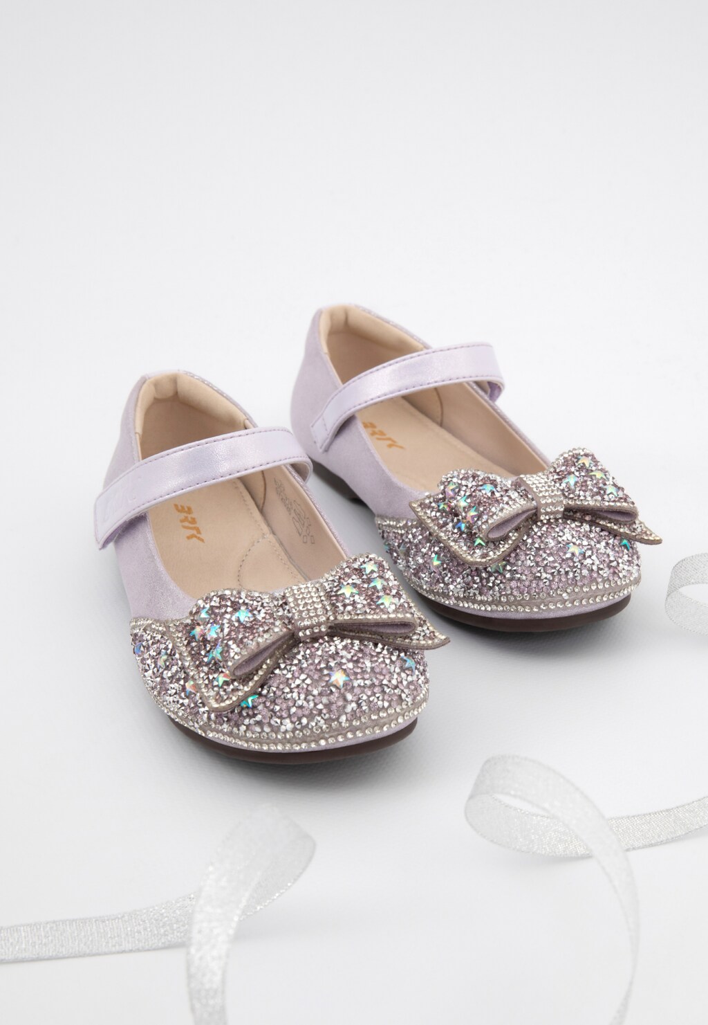 Błyszczące balerinki dziewczęce z kryształkami BARTEK 83019-16 Widok 10