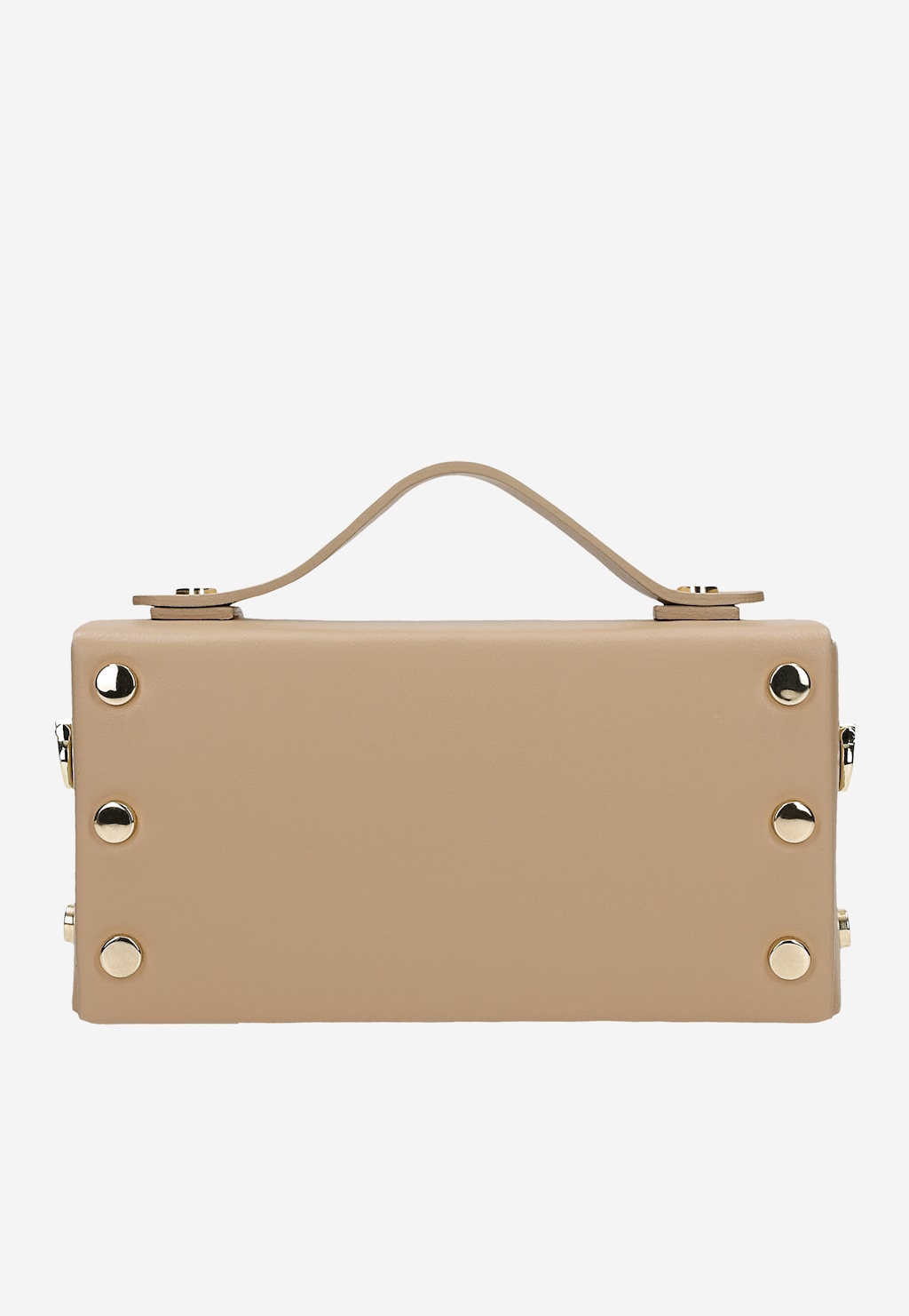 Mała beżowa torebka damska ze skóry licowej 80329-54 Widok 3