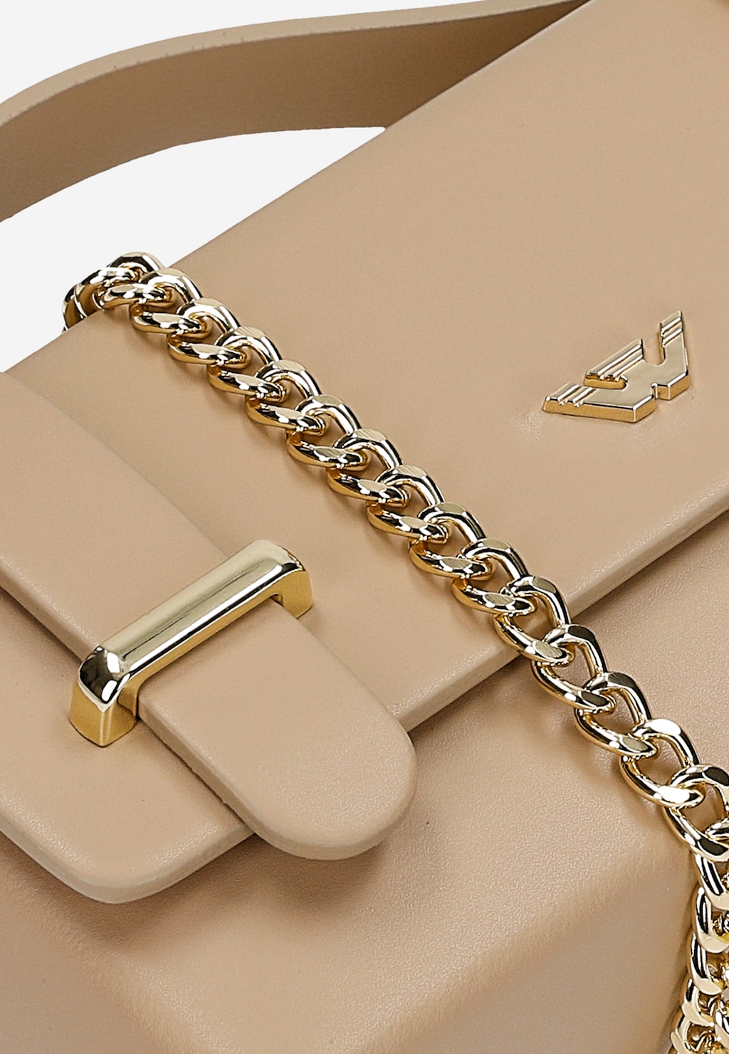 Mała beżowa torebka damska ze skóry licowej 80329-54 Widok 7