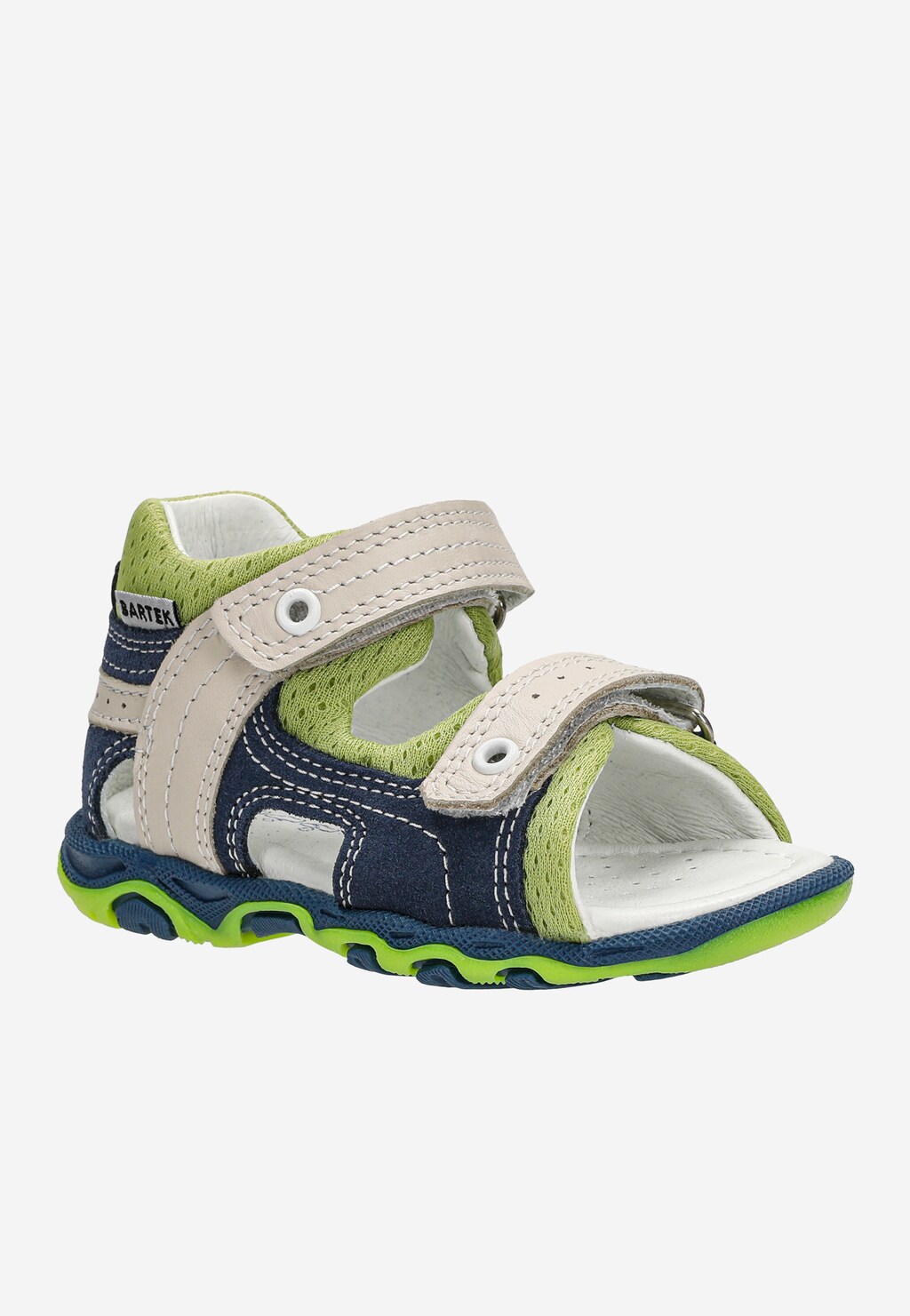 Sandále BARTEK 11848-002, pre chlapcov, zeleno-tmavomodré Widok 3