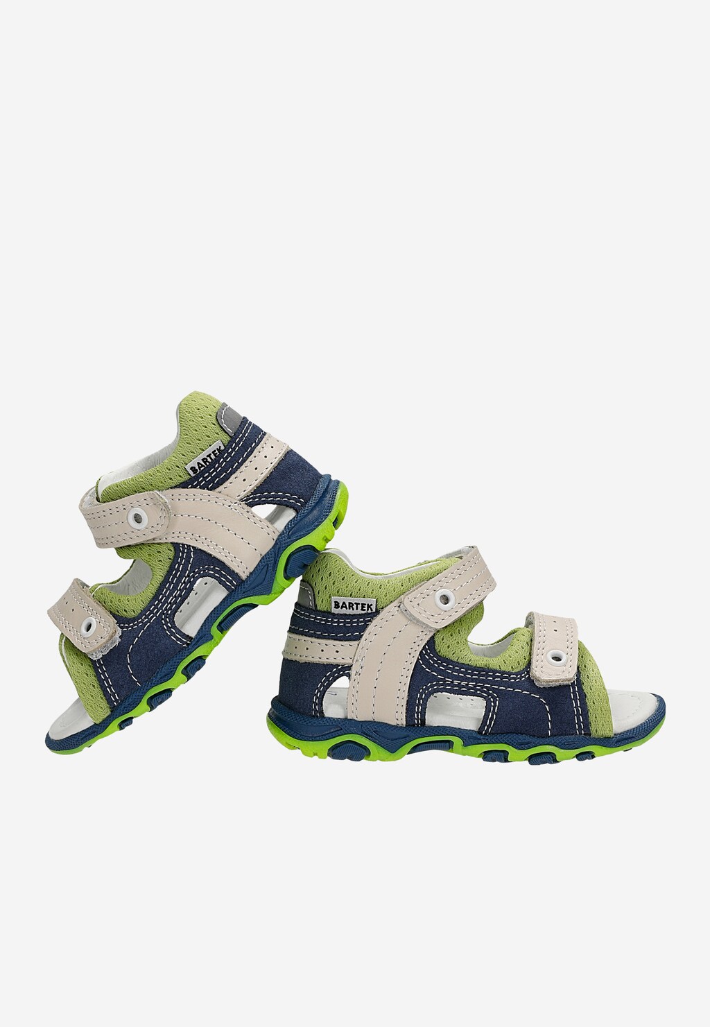 Sandále BARTEK 11848-002, pre chlapcov, zeleno-tmavomodré Widok 7