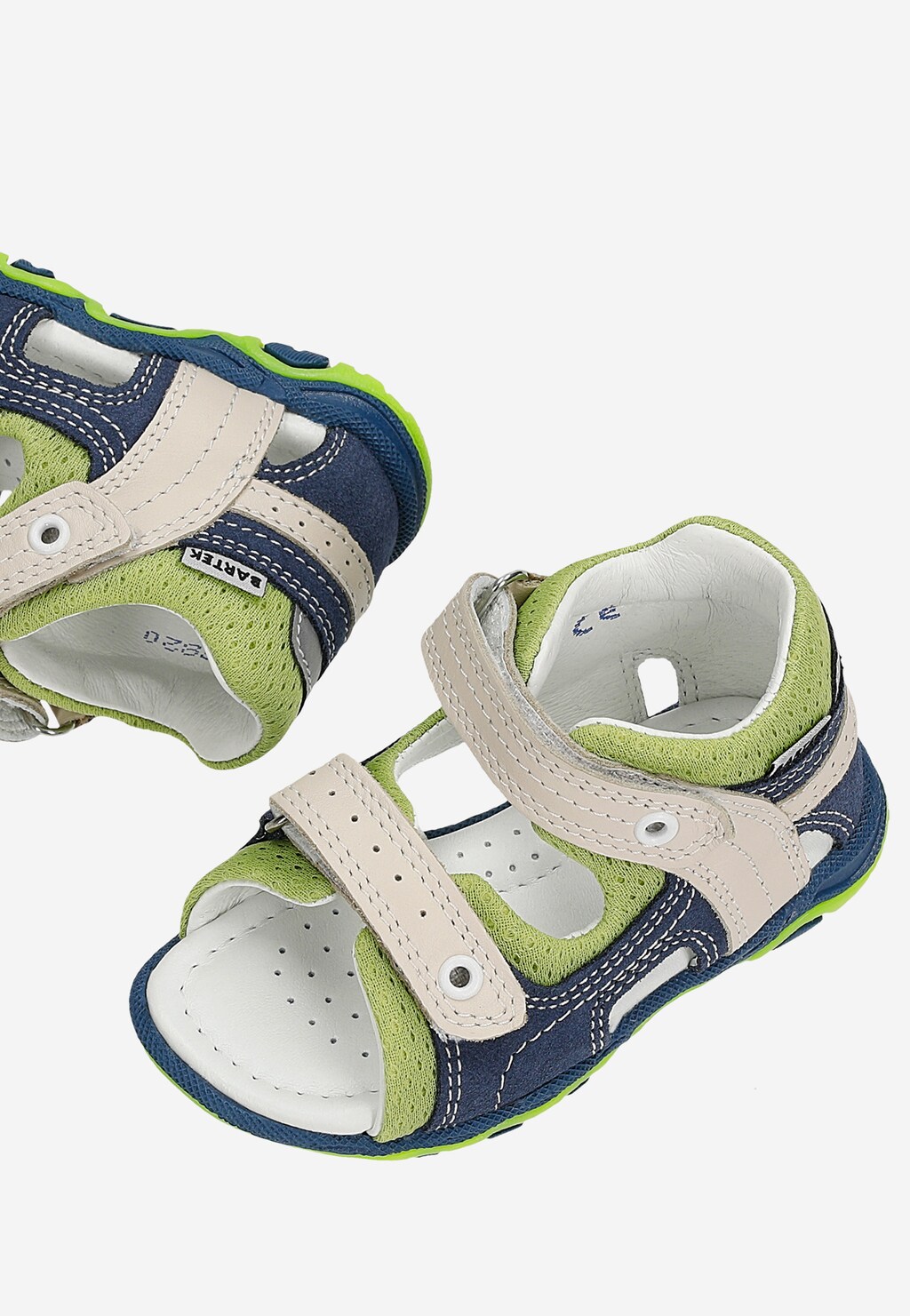 Sandále BARTEK 11848-002, pre chlapcov, zeleno-tmavomodré Widok 9