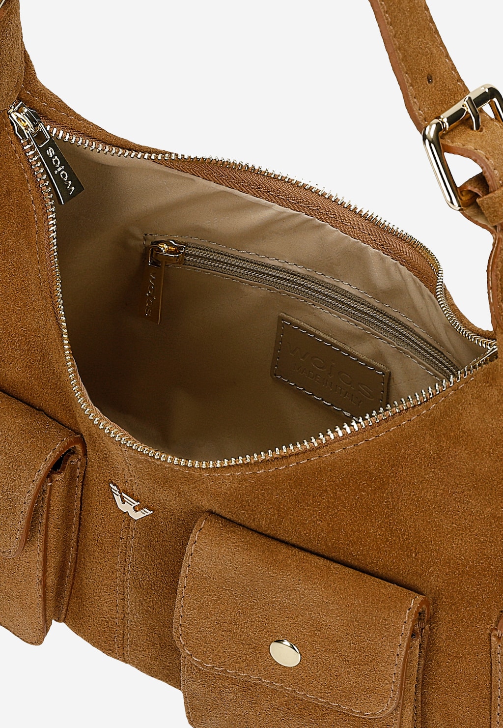 Brązowa torebka damska z dwoiny 80480-63 Widok 5