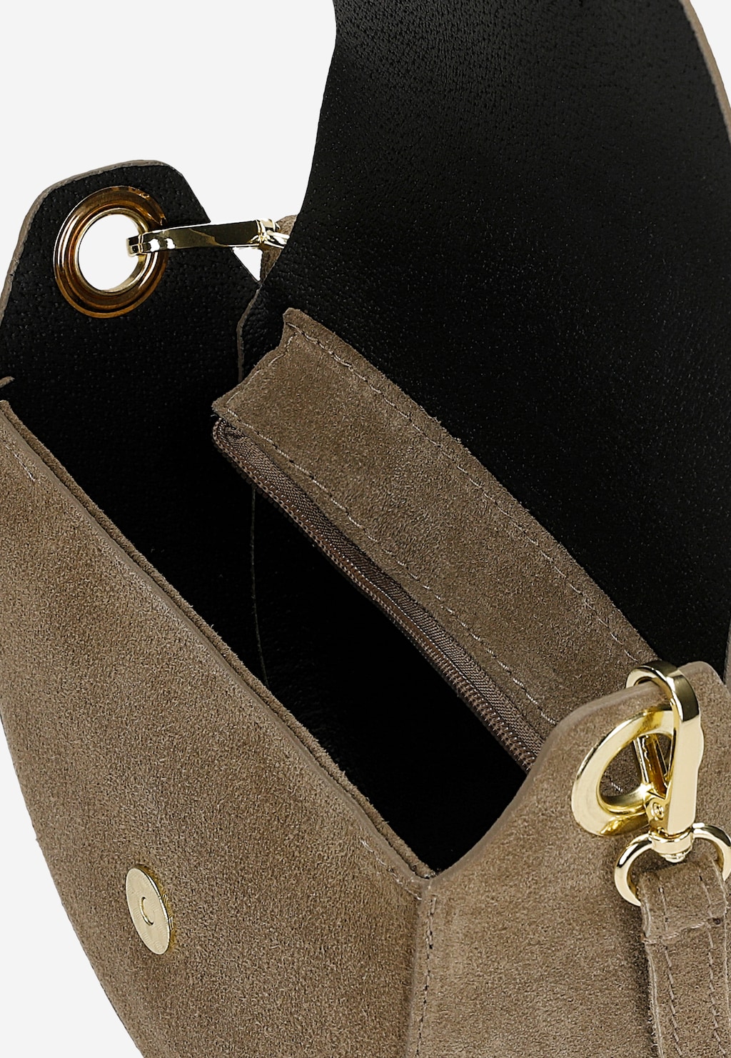 Ciemnobeżowa torebka damska crossbody 80489-64 Widok 5