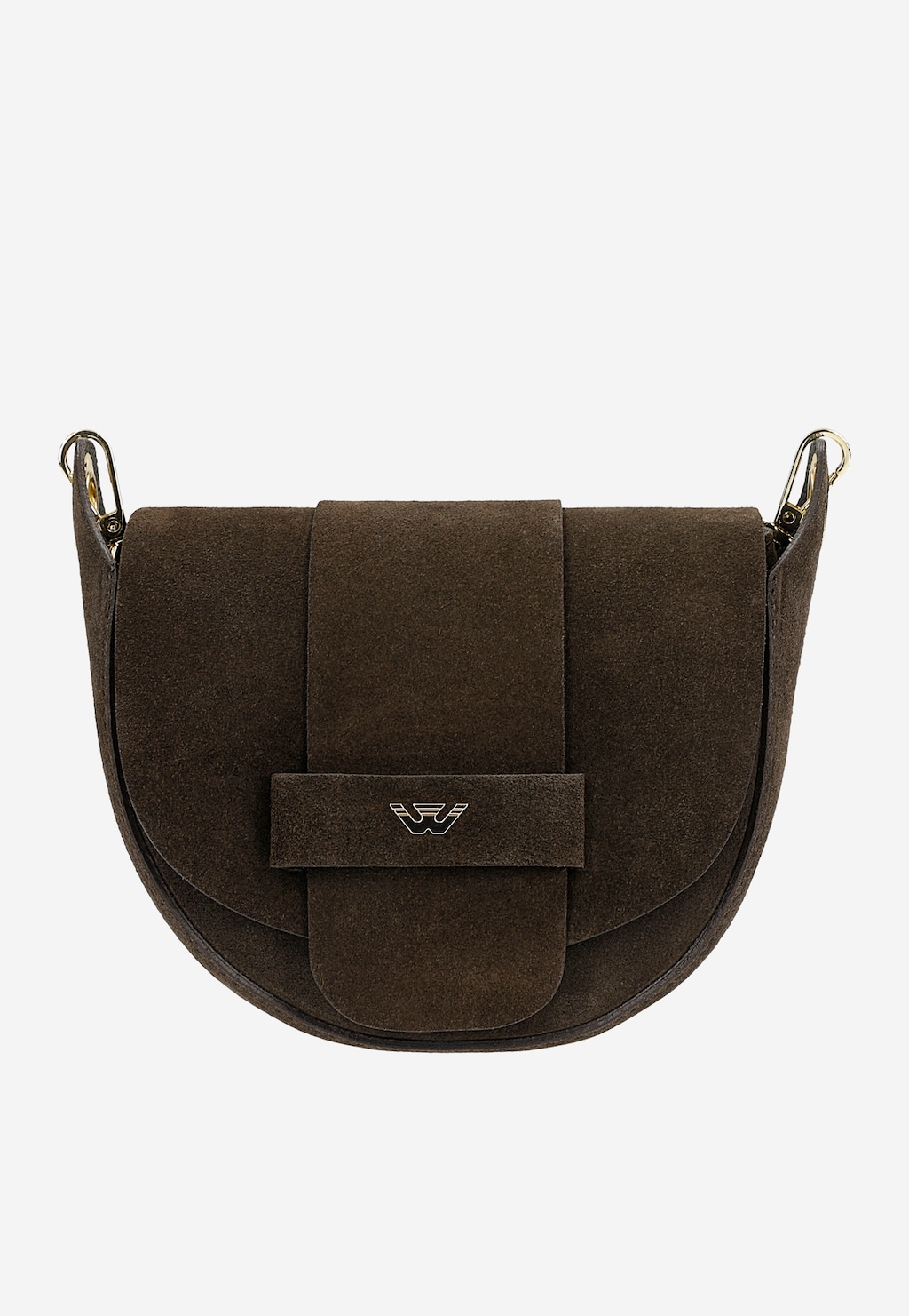 Mała czekoladowa torebka damska półksiężyc 80489-62 Widok 1