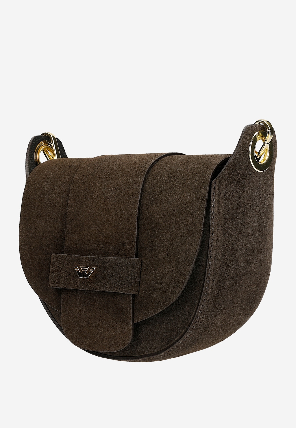 Mała czekoladowa torebka damska półksiężyc 80489-62 Widok 2