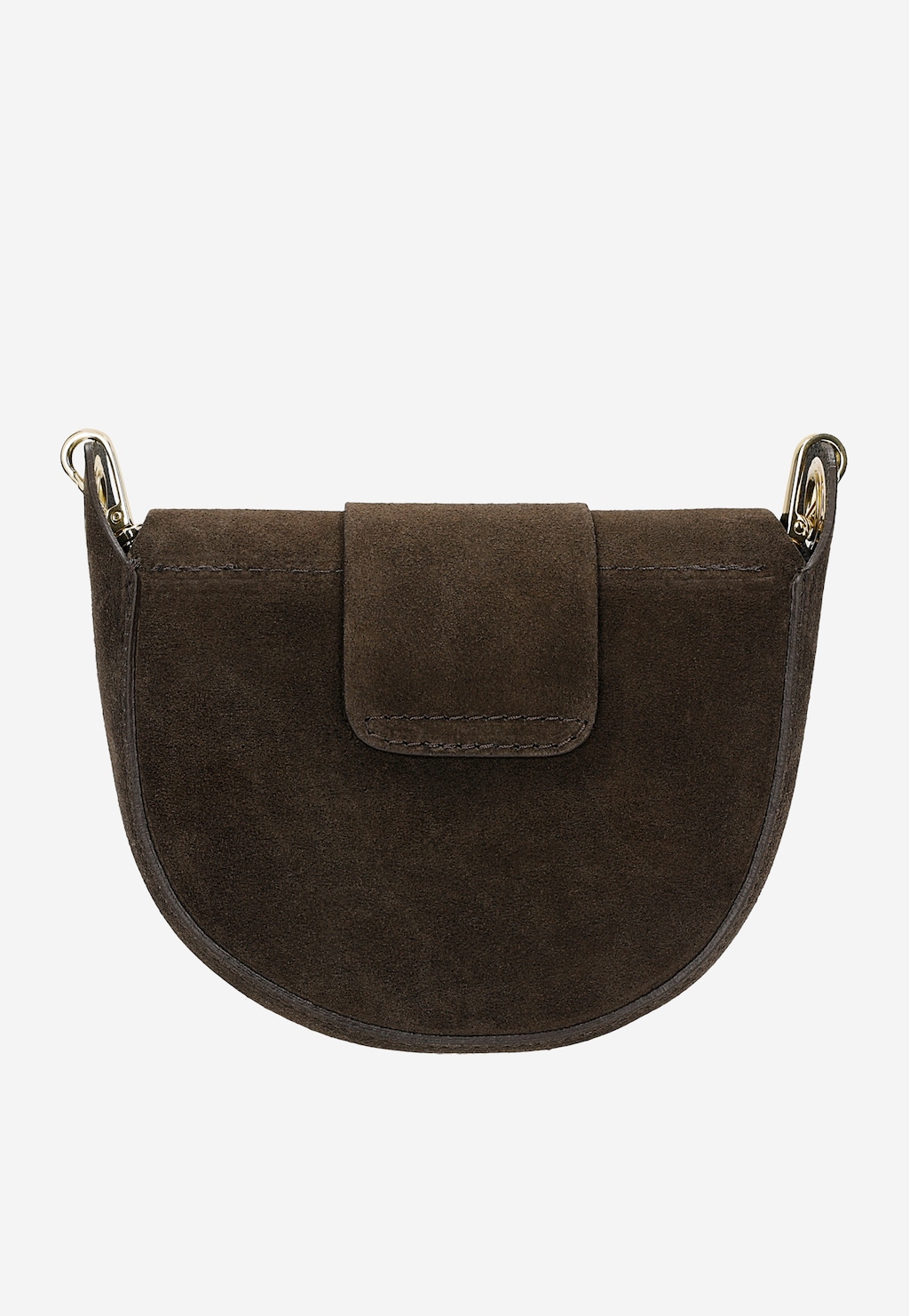Mała czekoladowa torebka damska półksiężyc 80489-62 Widok 3