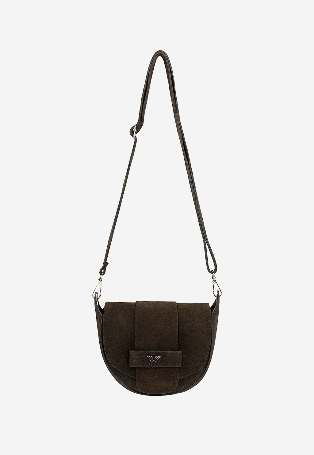 Mała czekoladowa torebka damska półksiężyc 80489-62 Widok 4