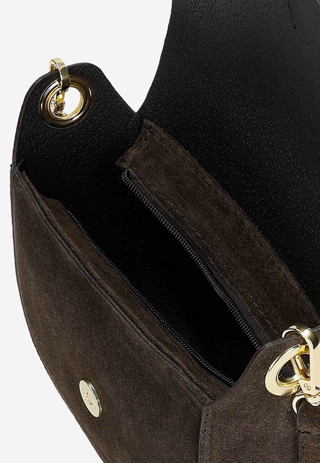 Mała czekoladowa torebka damska półksiężyc 80489-62 Widok 5