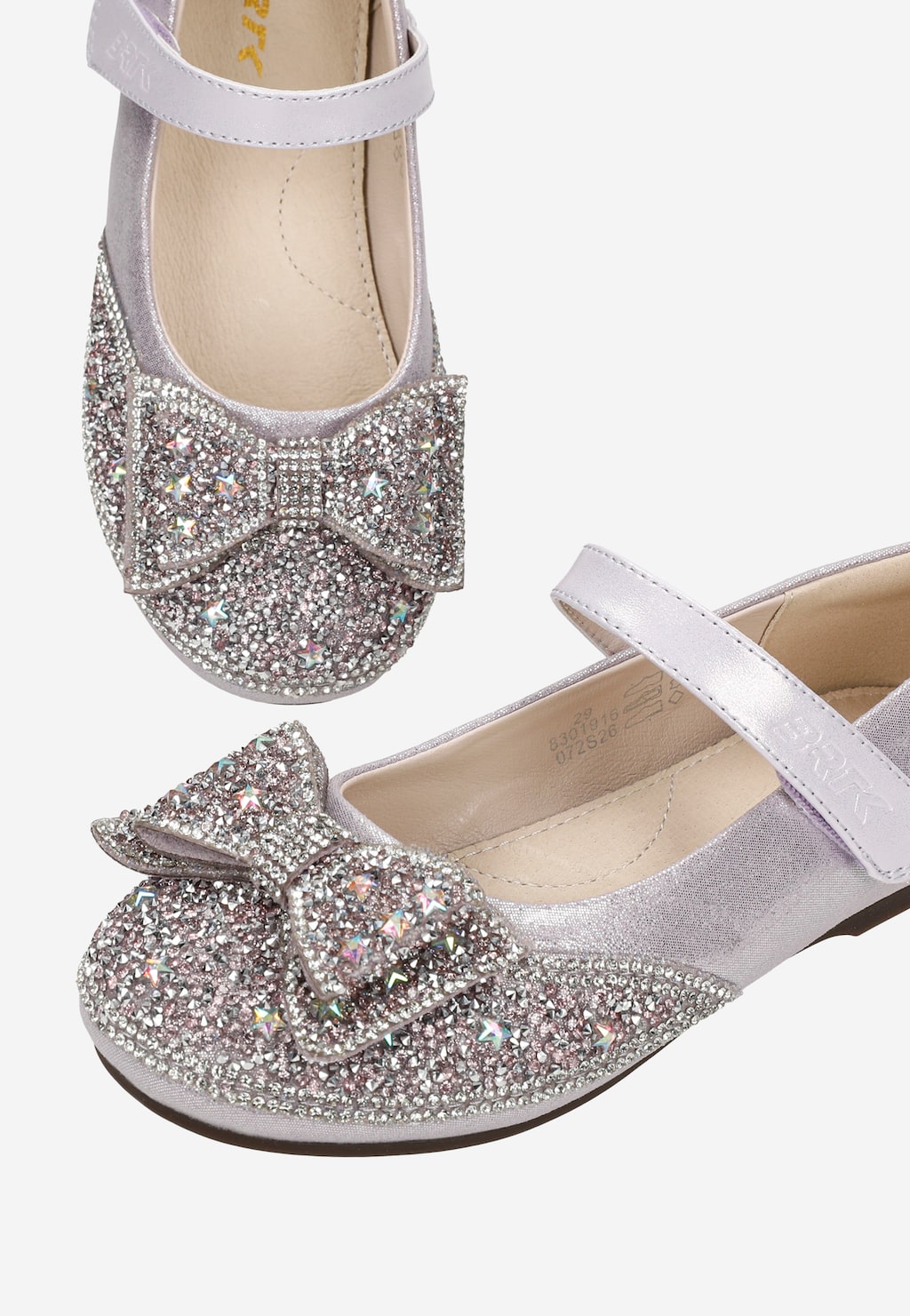 Błyszczące balerinki dziewczęce z kryształkami BARTEK 83019-16 Widok 8