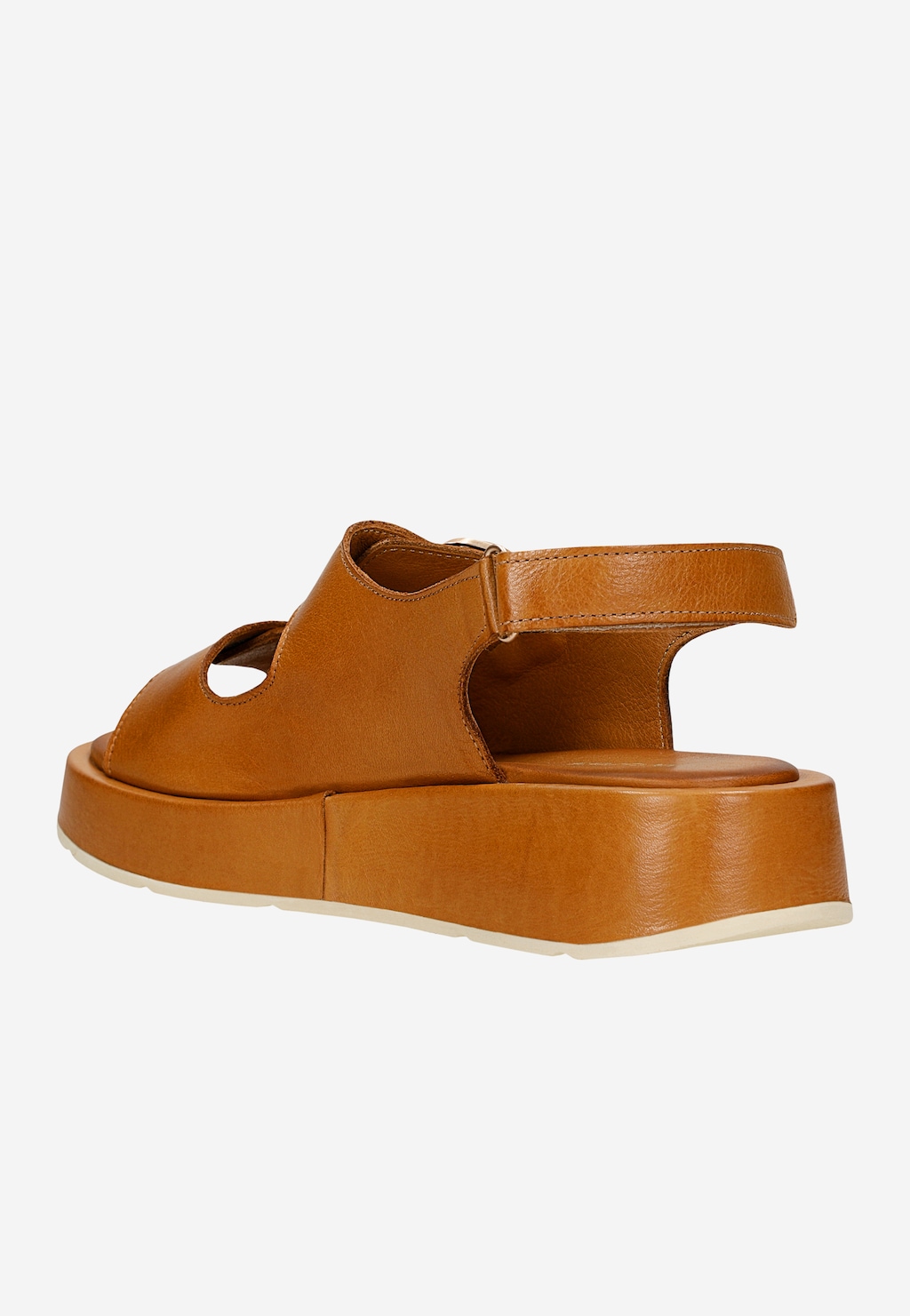 Brązowe rude sandały damskie ze skóry 76259-53 Widok 3