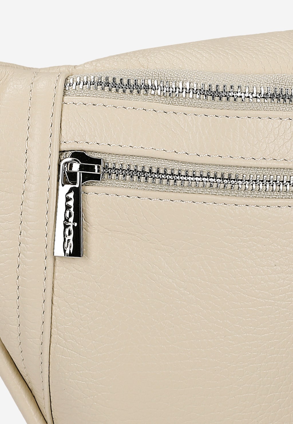 Beżowa skórzana nerka damska 80298-44 Widok 6