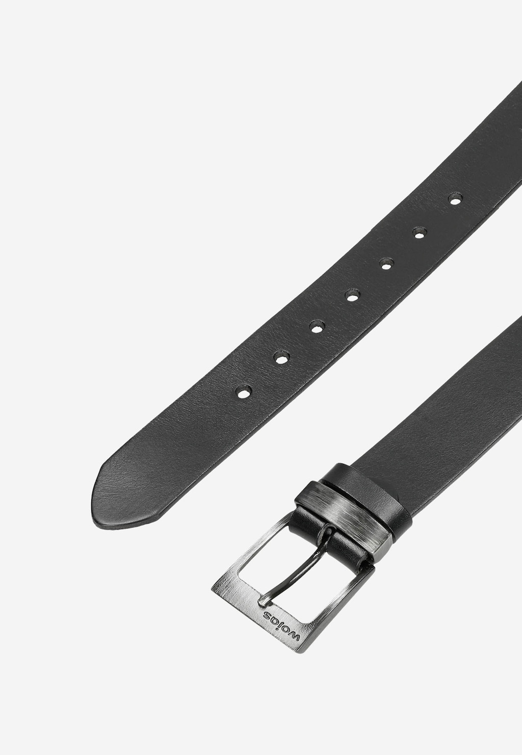 Skórzany czarny pasek męski 07CZRG40 Widok 4