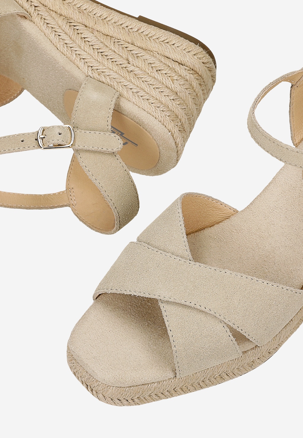 Beżowe sandały damskie w stylu espadryli RELAKS R76004-64 Widok 6