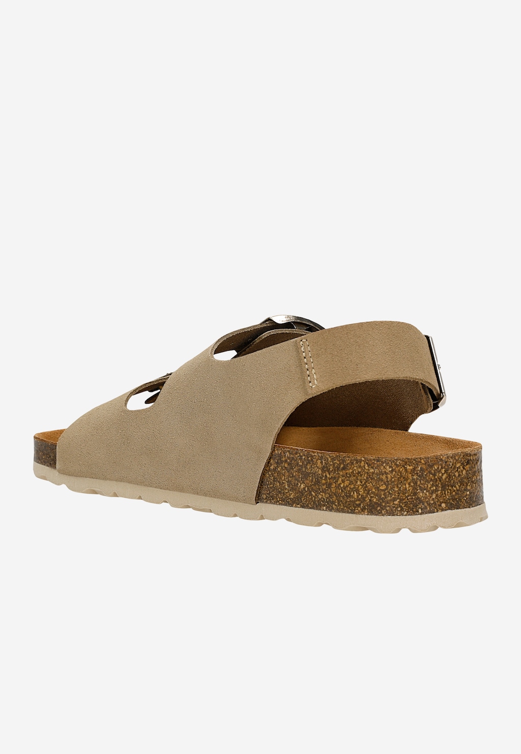 Beżowe sandały damskie na korku 76252-64 Widok 3