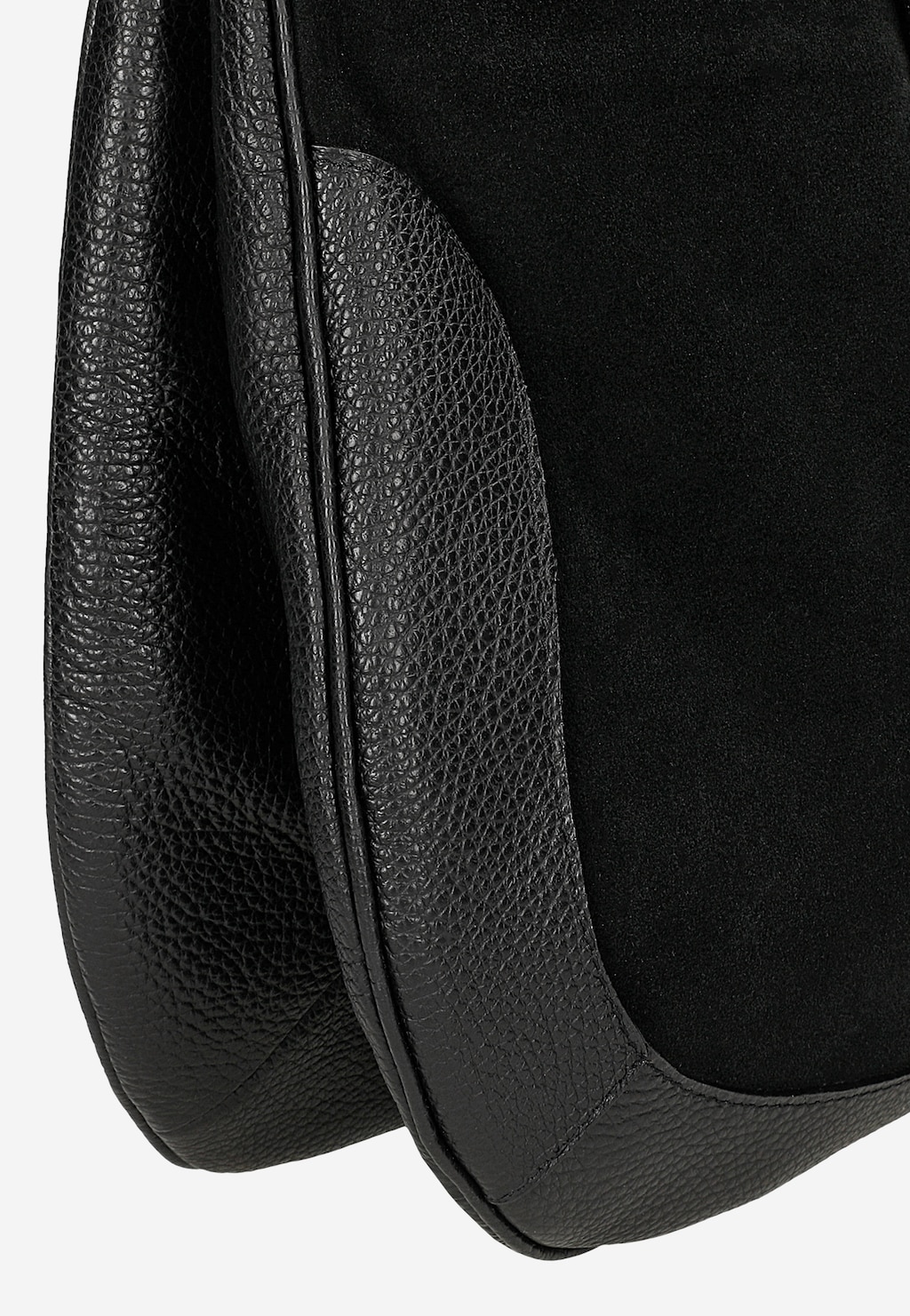 Duża czarna torebka damska z łączonych skór 80488-71 Widok 6