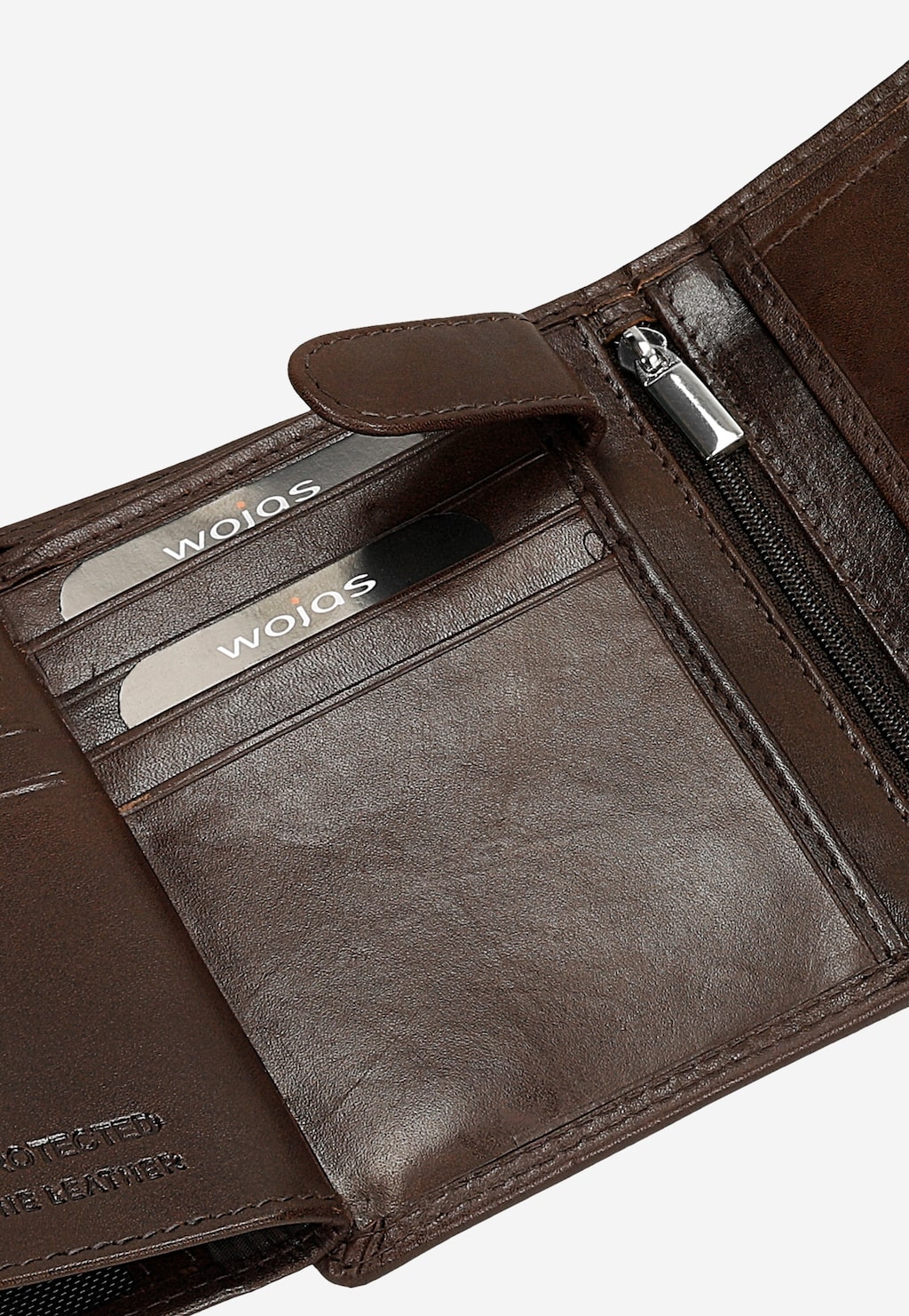 Ciemnobrązowy skórzany portfel męski 7941-53 Widok 7