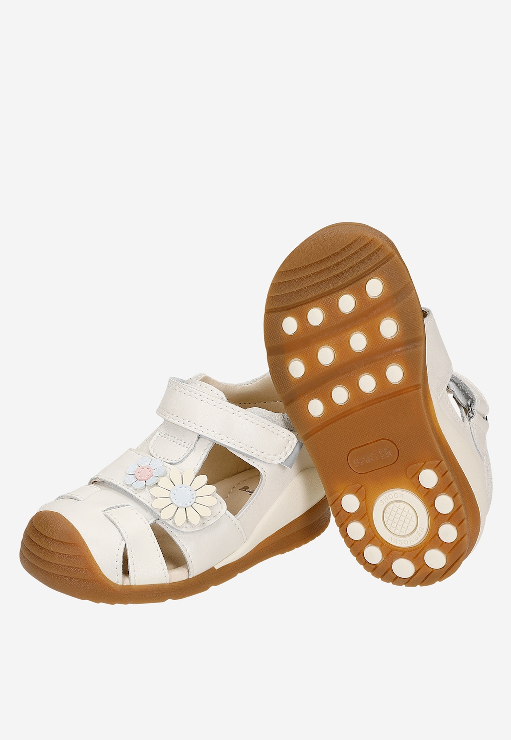 Białe sandały dziecięce z zabudowanym przodem BARTEK 84418-59 Widok 8