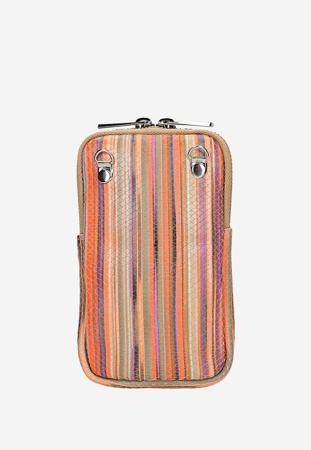 Kolorowa torebka na telefon w paski 80103-58 Widok 3