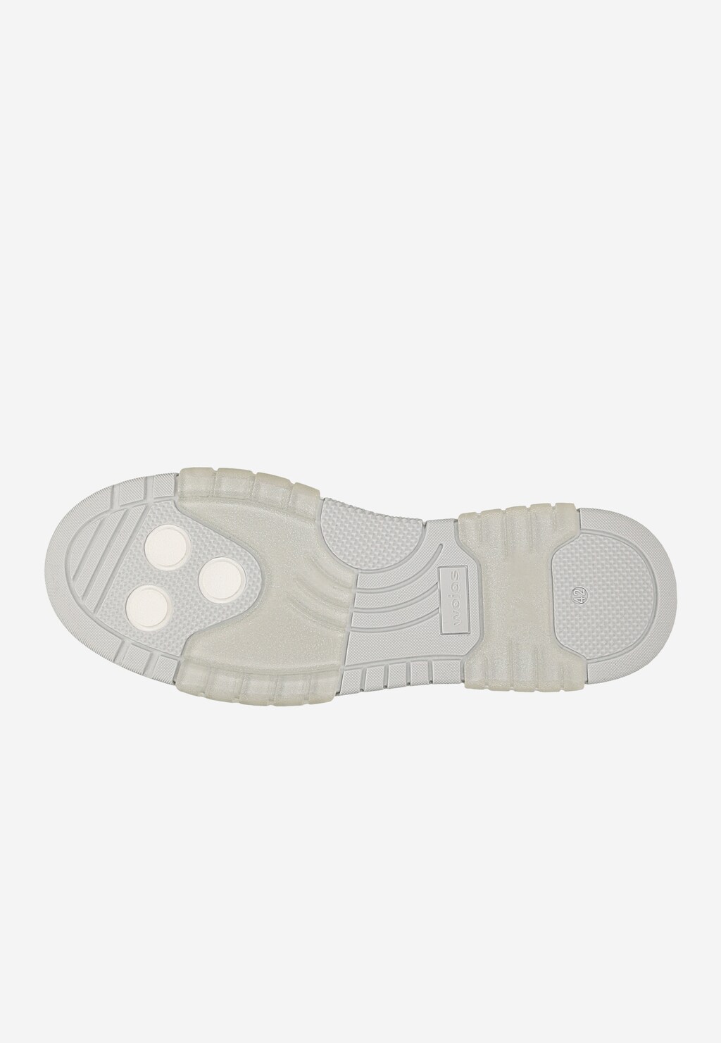 Białe skórzane trampki męskie z szarymi wstawkami 10093-99 Widok 5