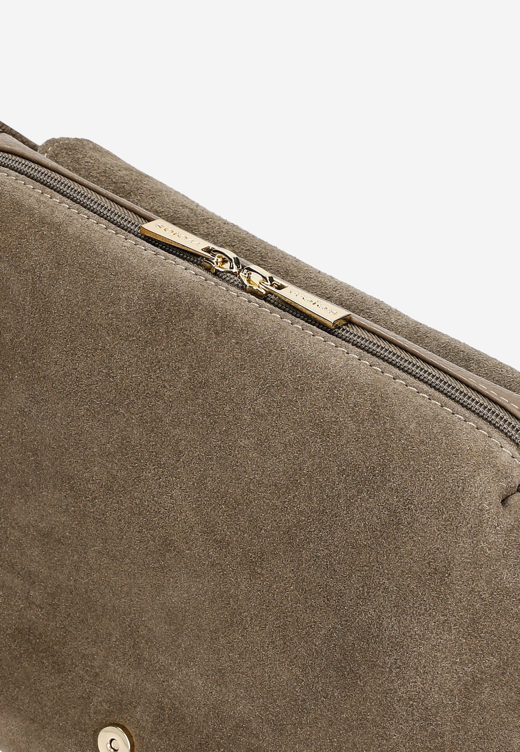 Ciemnobeżowa torebka damska z łączonych skór 80395-74 Widok 6