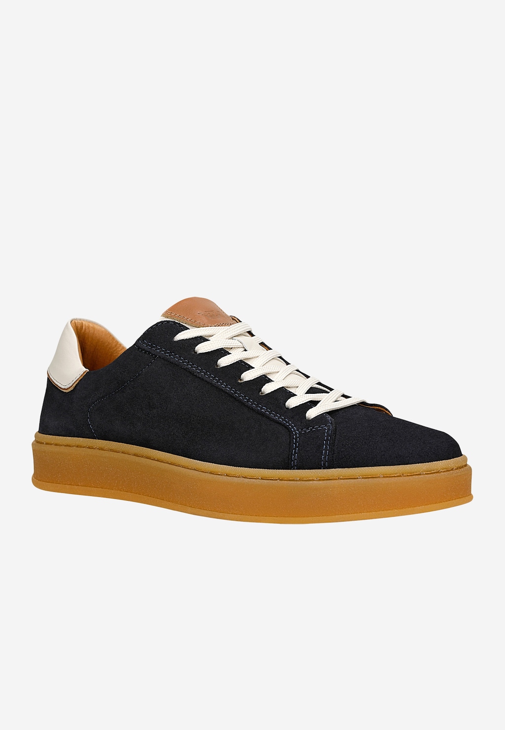 Granatowe trampki męskie na płaskiej podeszwie 10305-76 Widok 2