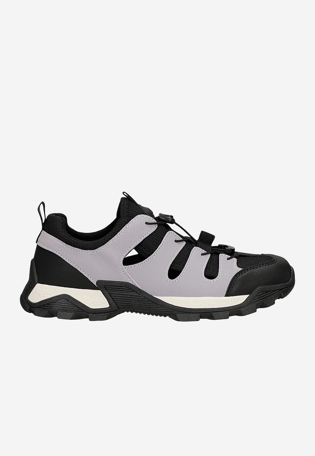 Czarno-fioletowe półbuty damskie z wycięciami RELAKS R34210-16 Widok 1