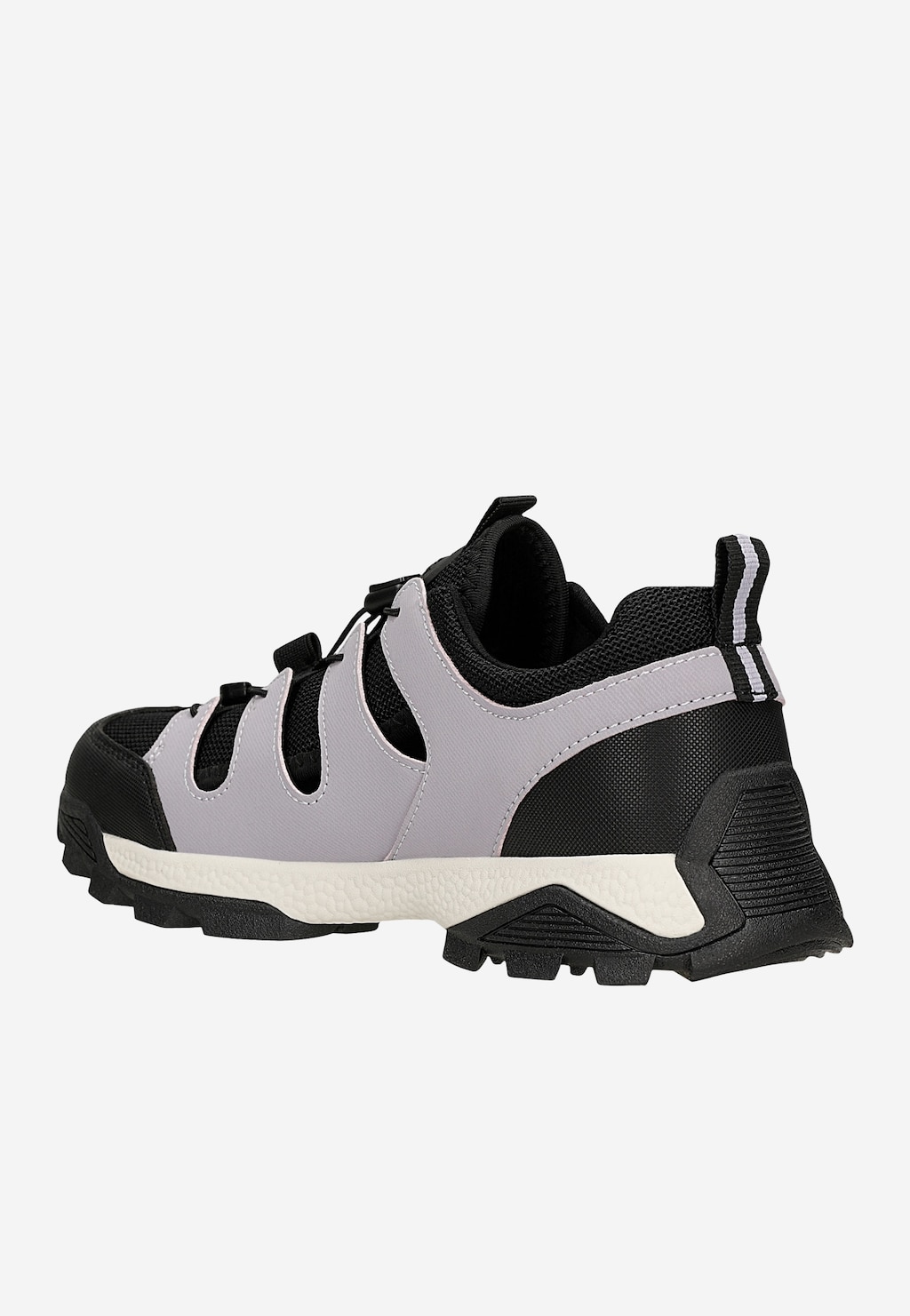 Czarno-fioletowe półbuty damskie z wycięciami RELAKS R34210-16 Widok 3