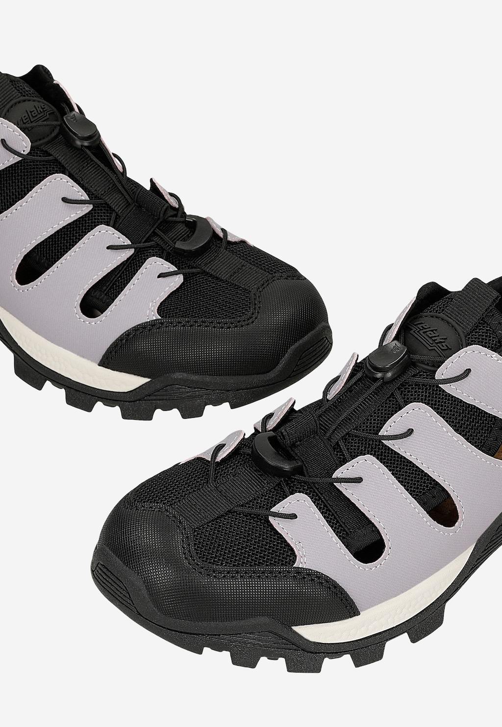 Czarno-fioletowe półbuty damskie z wycięciami RELAKS R34210-16 Widok 6