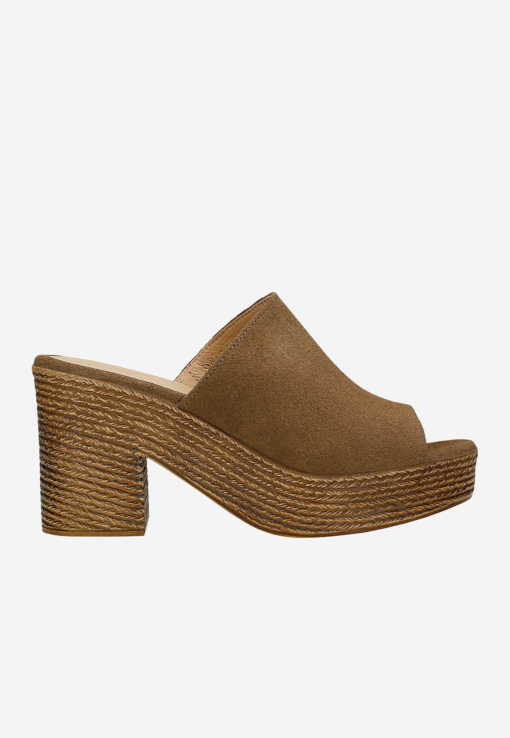 Brązowe masywne klapki na stabilnym słupku 74174-63 Widok 1