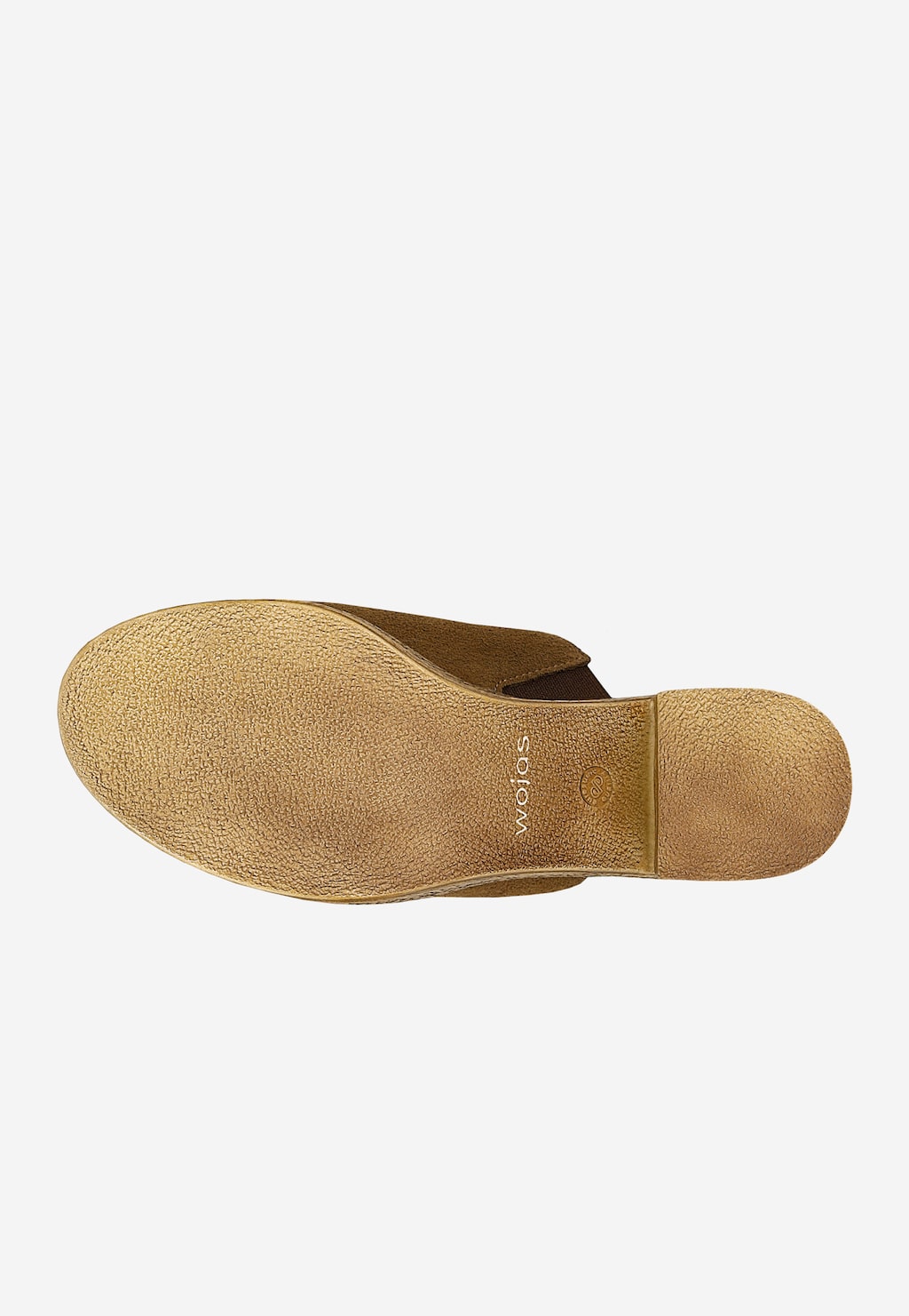 Brązowe masywne klapki na stabilnym słupku 74174-63 Widok 5