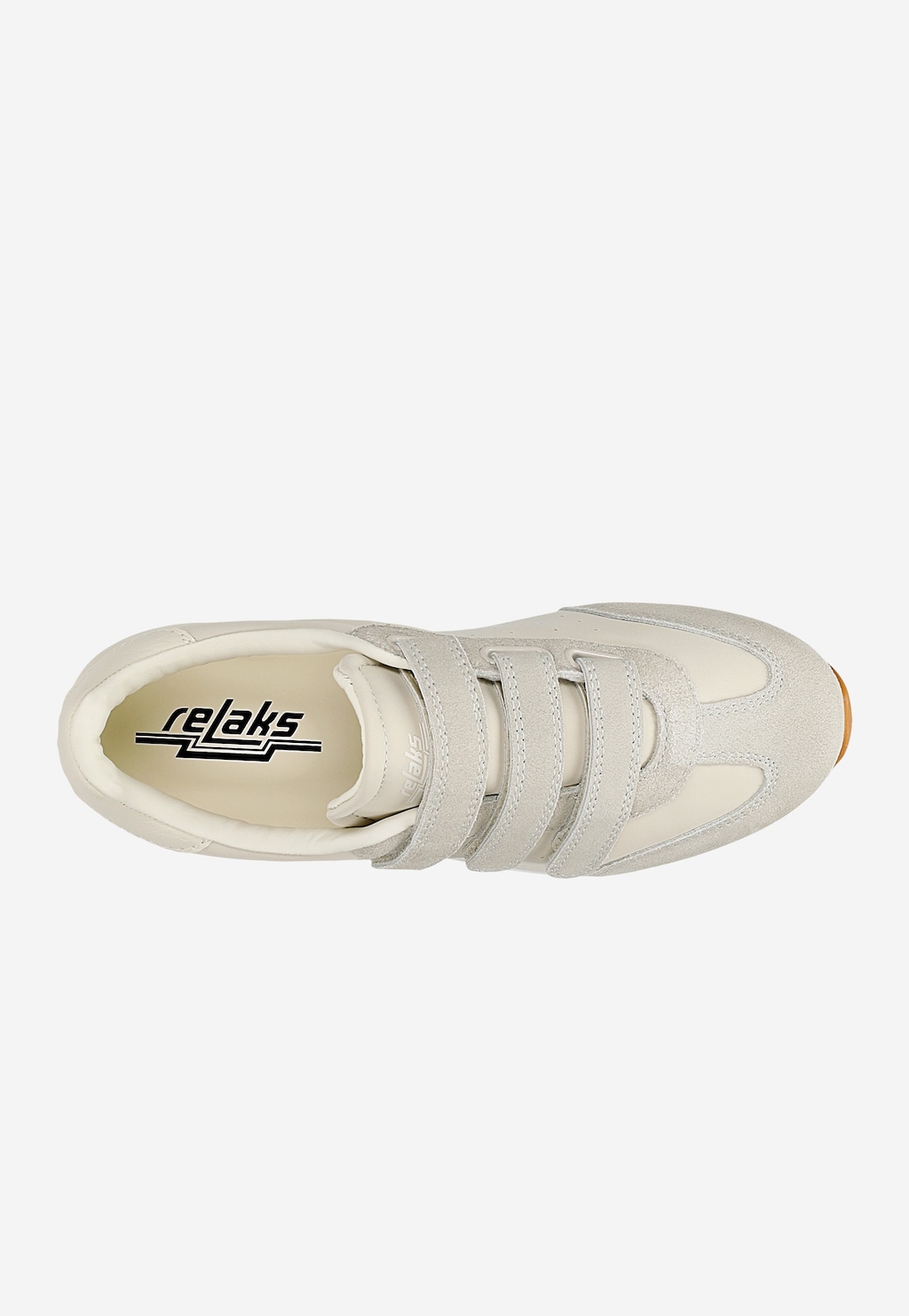 Beżowe sneakersy RELAKS zapinane na rzep R46188-14 Widok 5