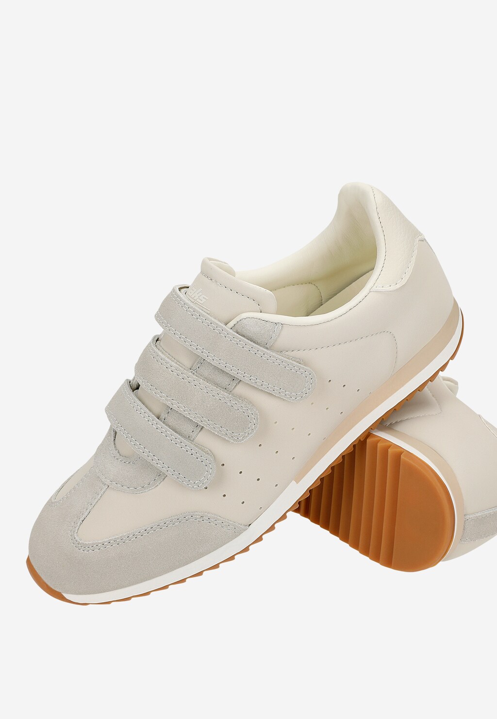 Beżowe sneakersy RELAKS zapinane na rzep R46188-14 Widok 7