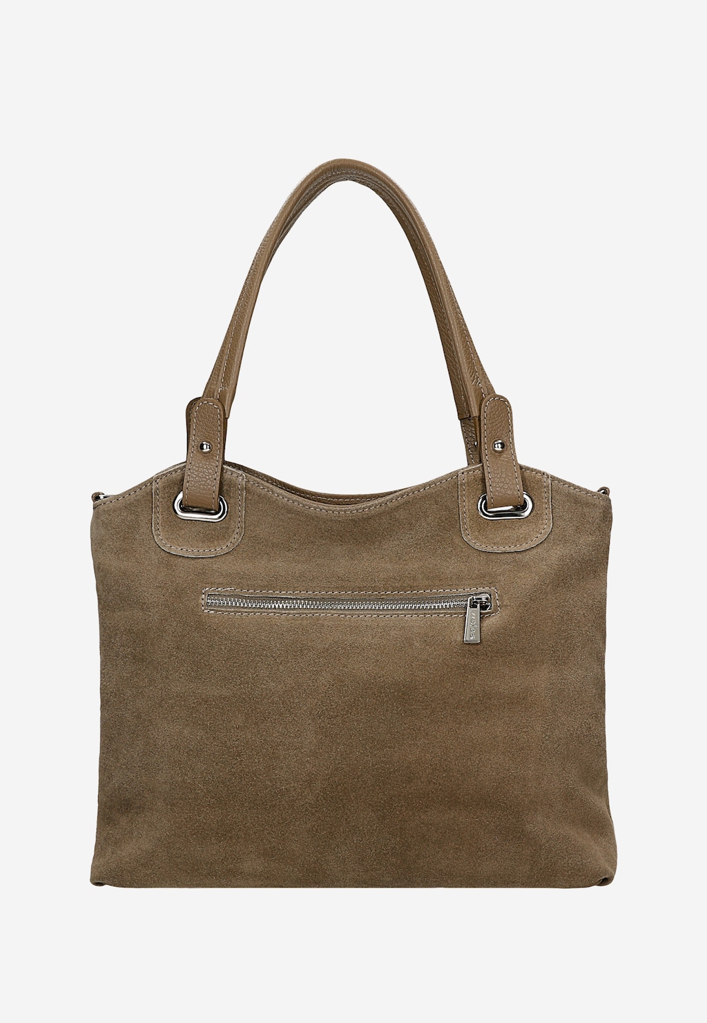 Duża beżowa torebka damska z dwoiny 80439-74 Widok 3