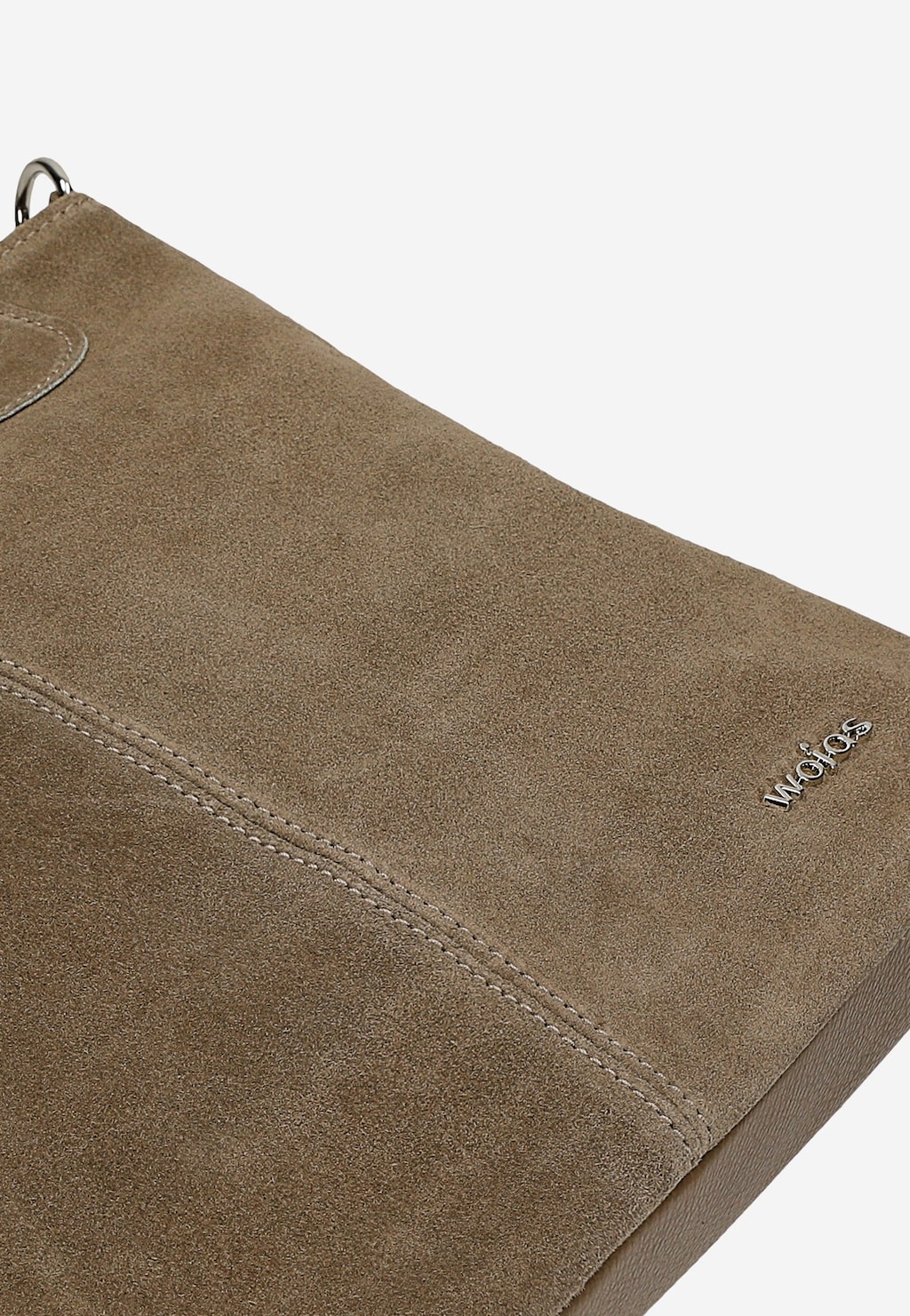 Duża beżowa torebka damska z dwoiny 80439-74 Widok 7