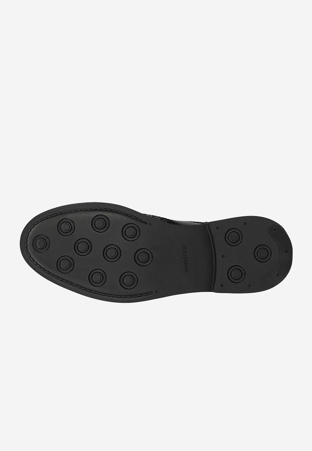 Bordové pánske brogues z lícnej kože 10278-55 Widok 6