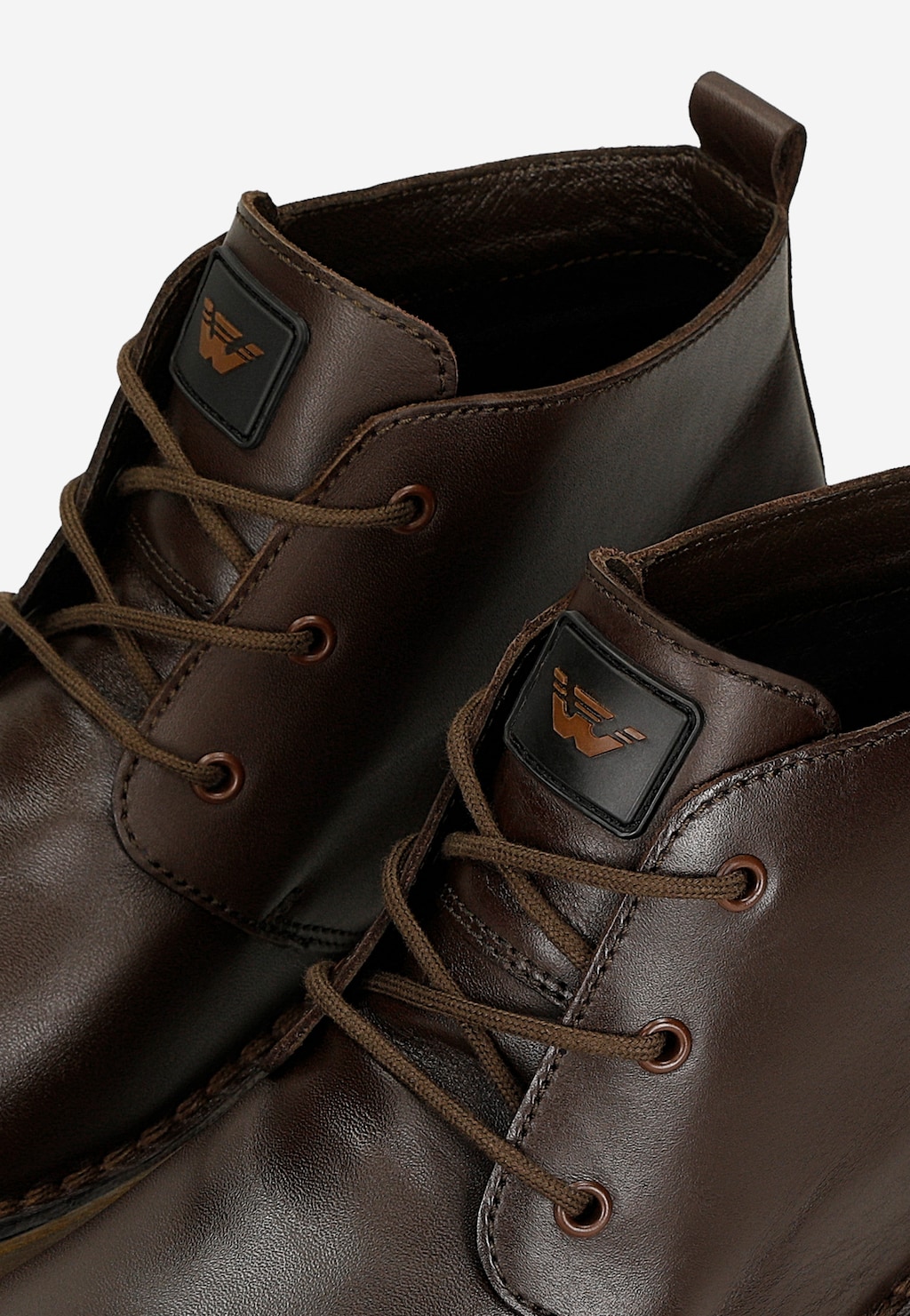 Hnědé chukka boty z pull up kůže 24128-42 Widok 7