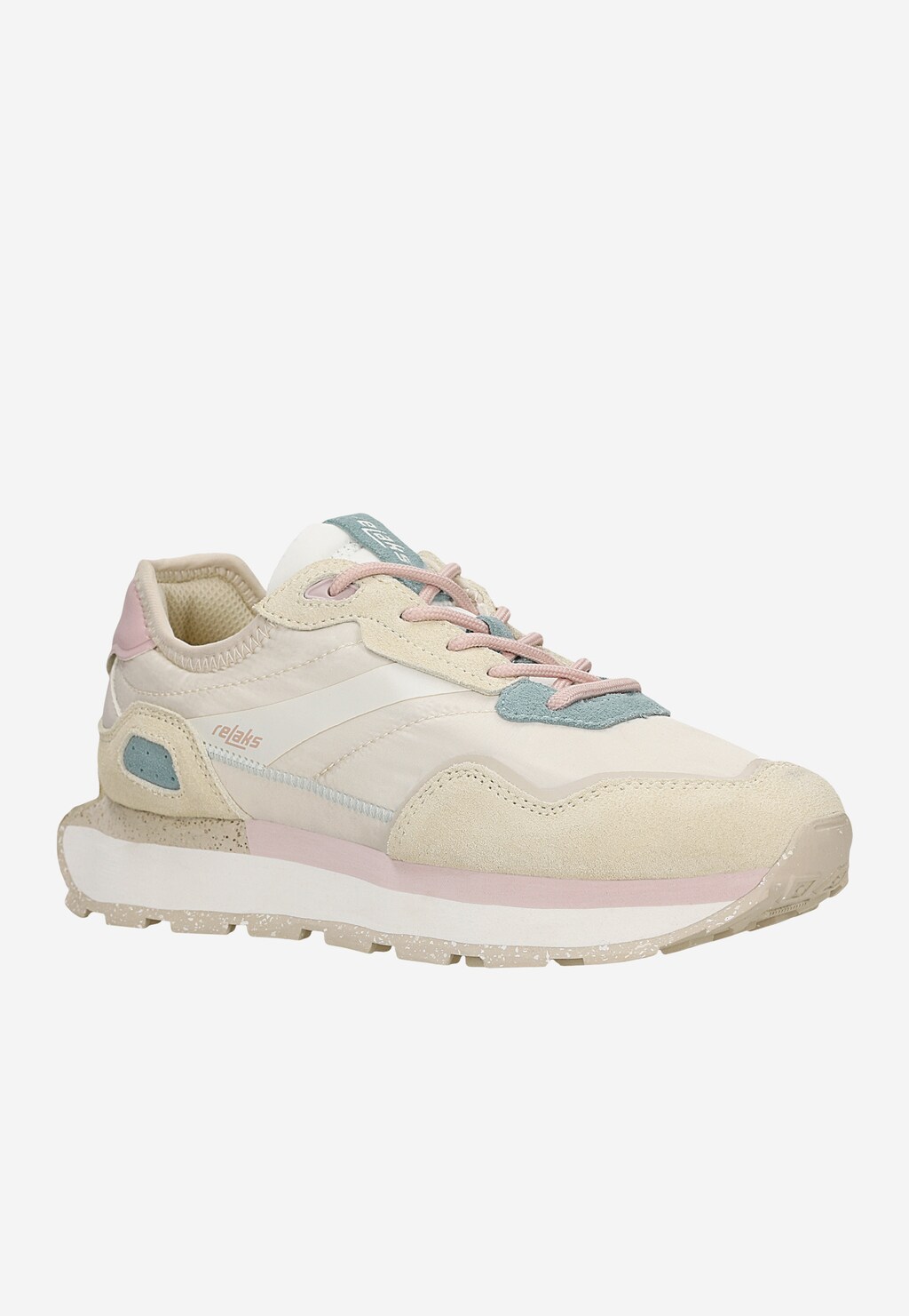 Pastelowe sneakersy damskie RELAKS  na masywnej podeszwie R46180-14 Widok 2