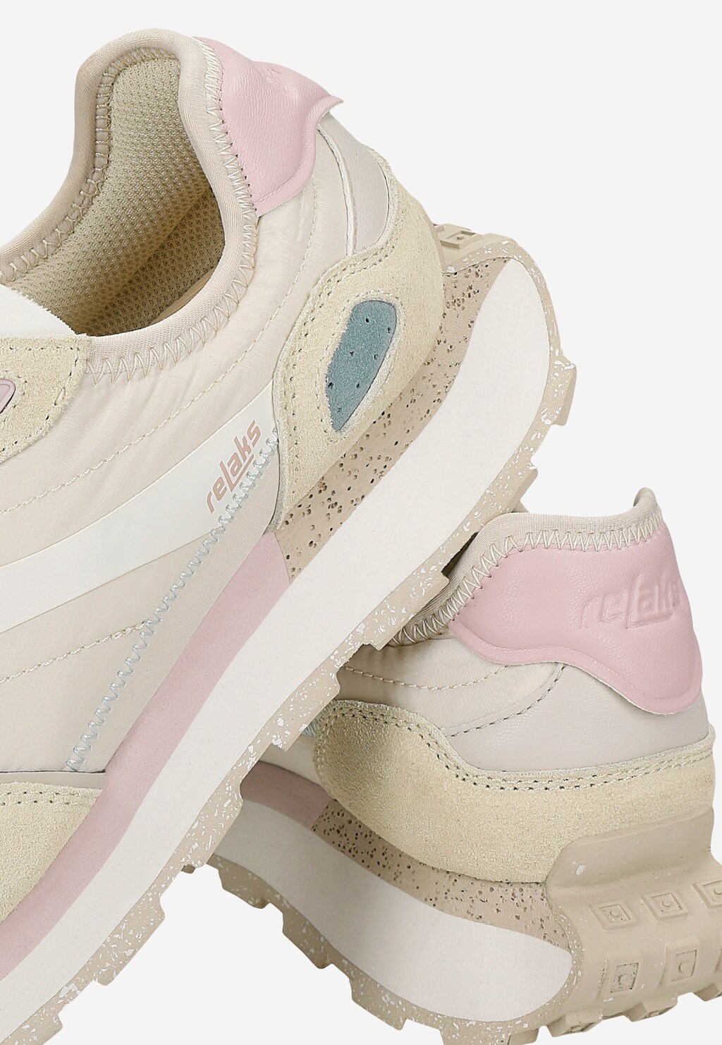 Pastelowe sneakersy damskie RELAKS  na masywnej podeszwie R46180-14 Widok 6