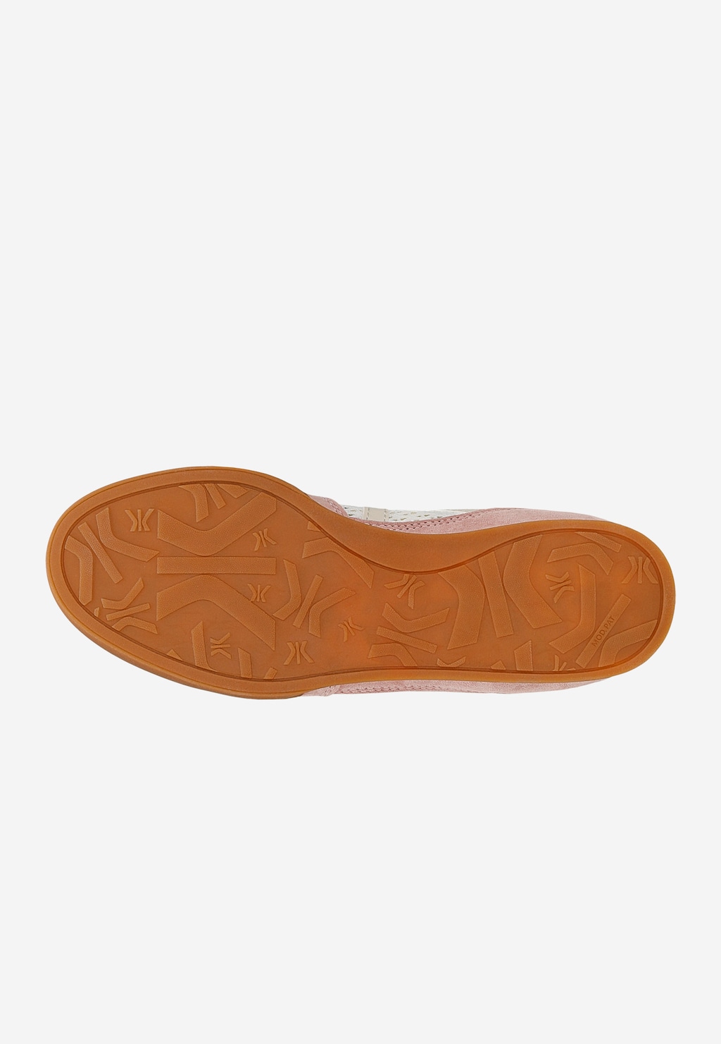 Różowo-beżowe sneakersy damskie RELAKS z przewiewnym panelem mesh R46185-88 Widok 5